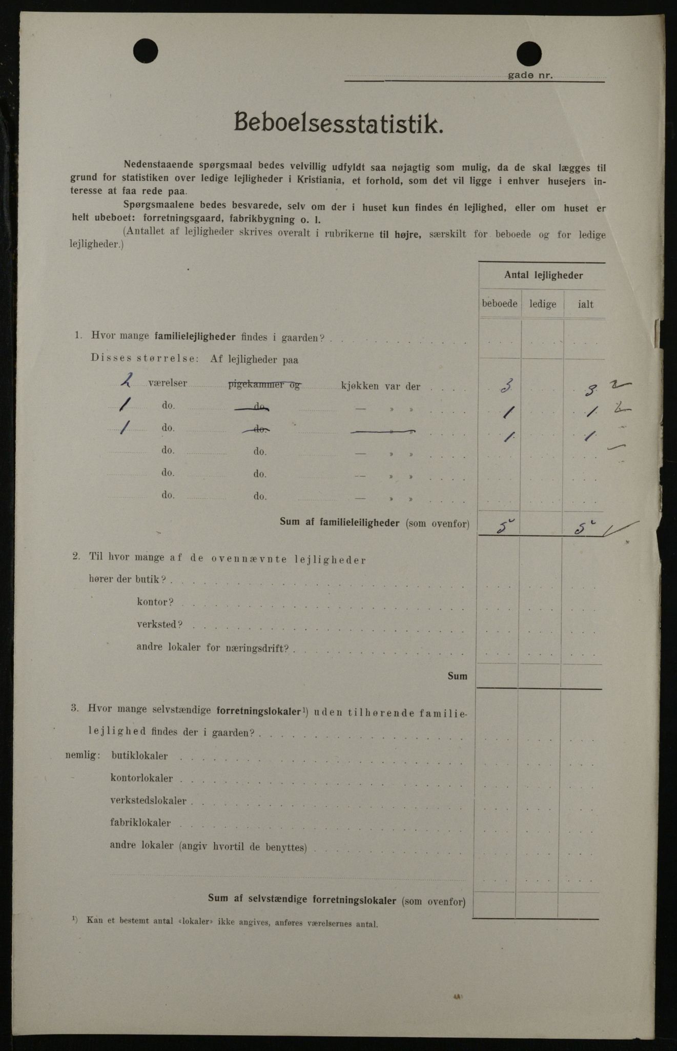 OBA, Municipal Census 1908 for Kristiania, 1908, p. 21922