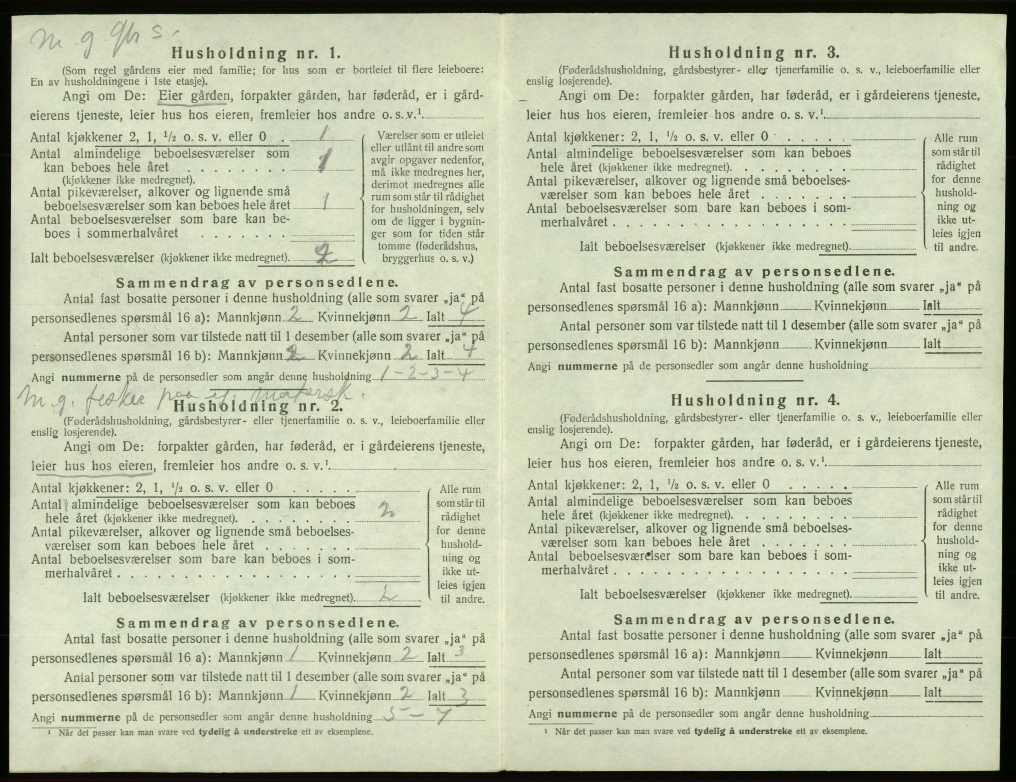 SAB, 1920 census for Sveio, 1920, p. 681