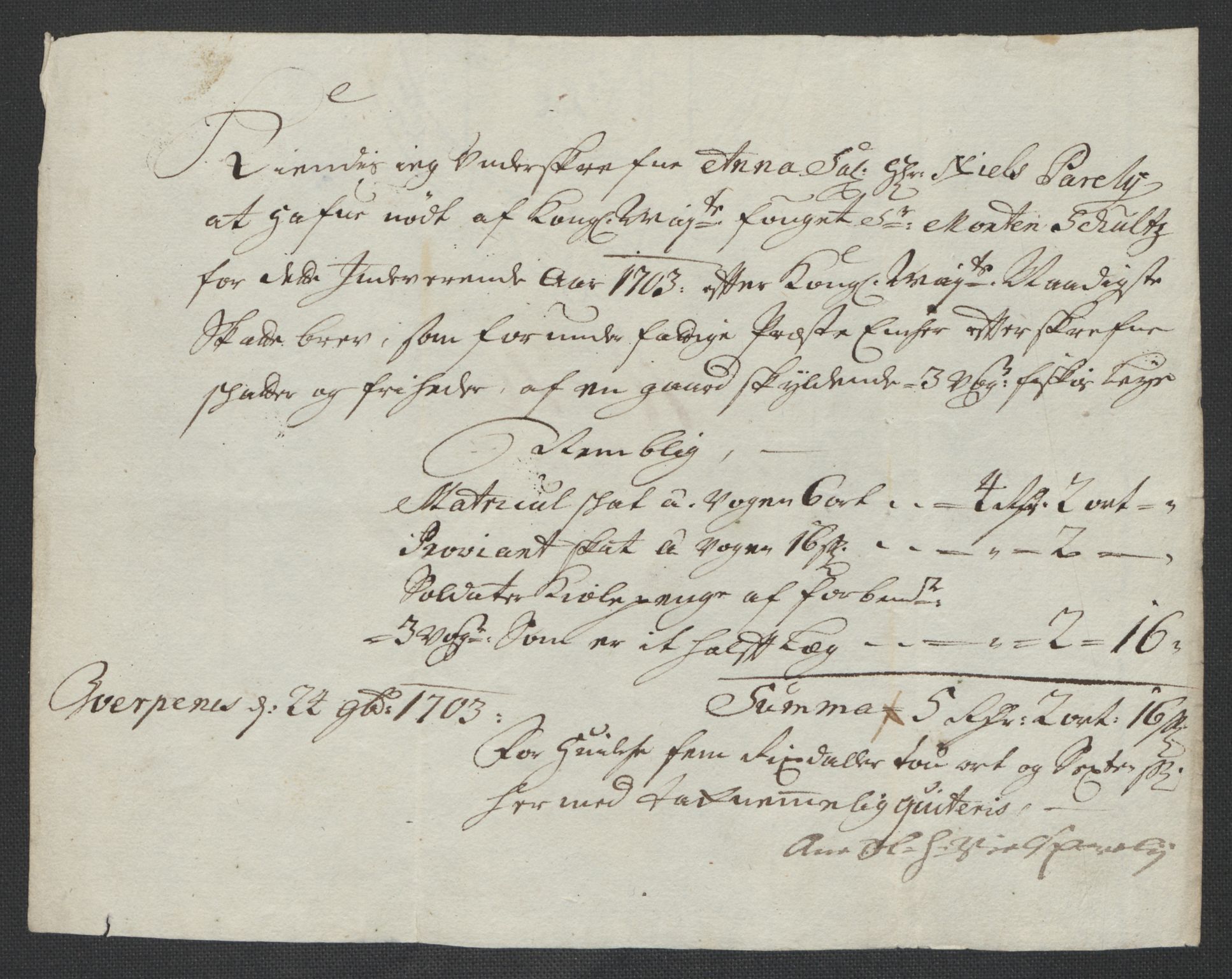 Rentekammeret inntil 1814, Reviderte regnskaper, Fogderegnskap, AV/RA-EA-4092/R55/L3656: Fogderegnskap Romsdal, 1703-1705, p. 125