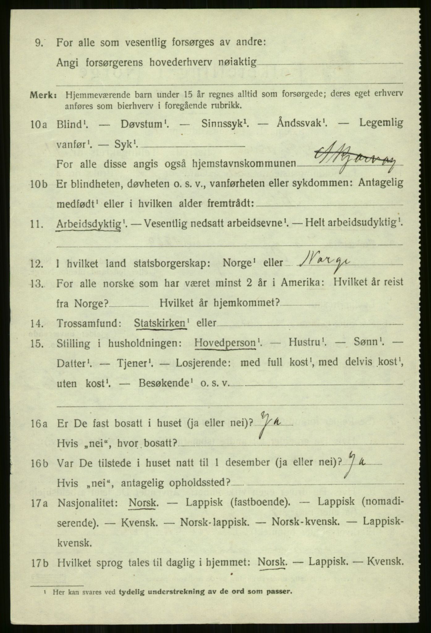 SATØ, 1920 census for Skjervøy, 1920, p. 5978