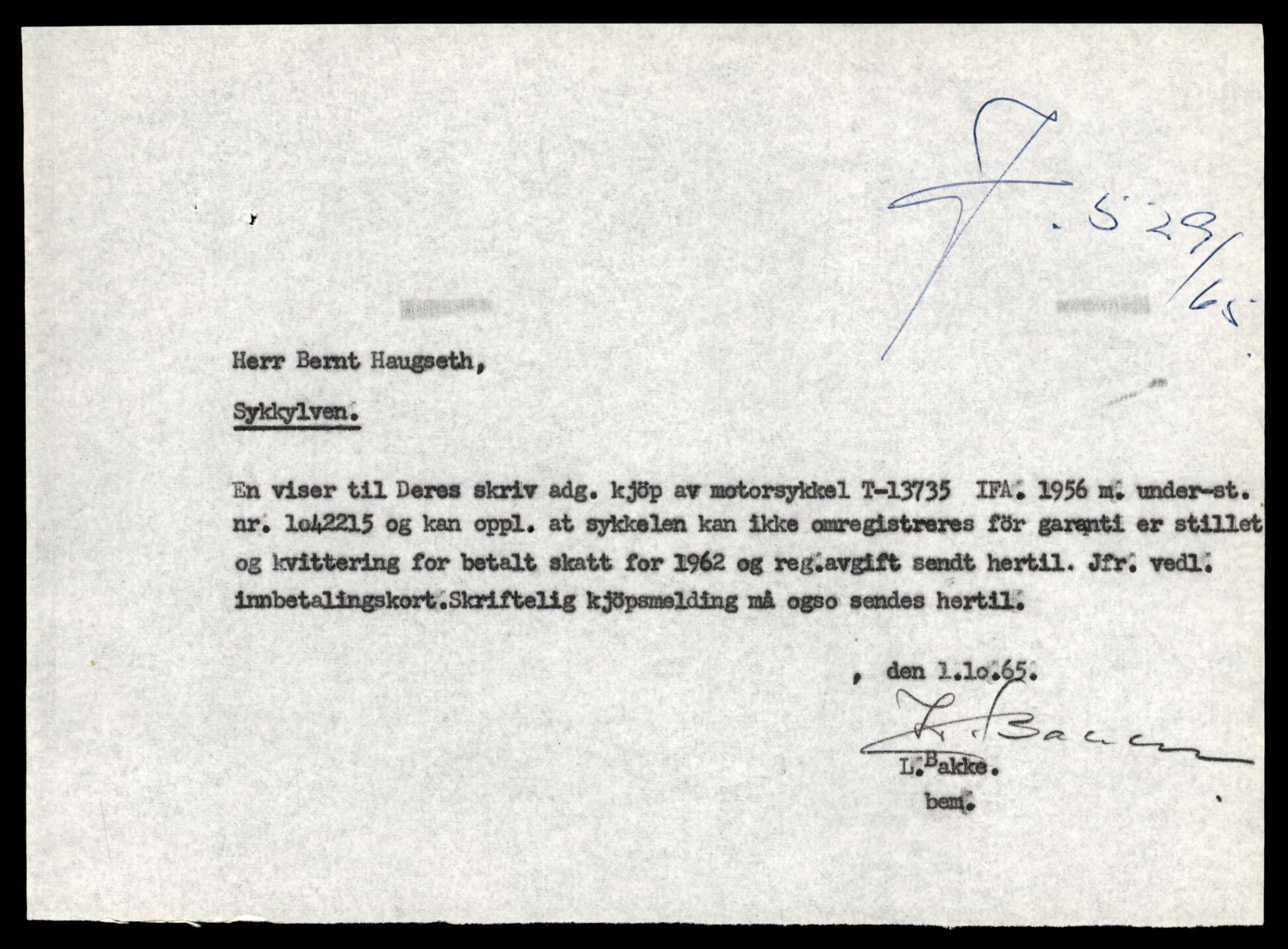 Møre og Romsdal vegkontor - Ålesund trafikkstasjon, AV/SAT-A-4099/F/Fe/L0041: Registreringskort for kjøretøy T 13710 - T 13905, 1927-1998, p. 433