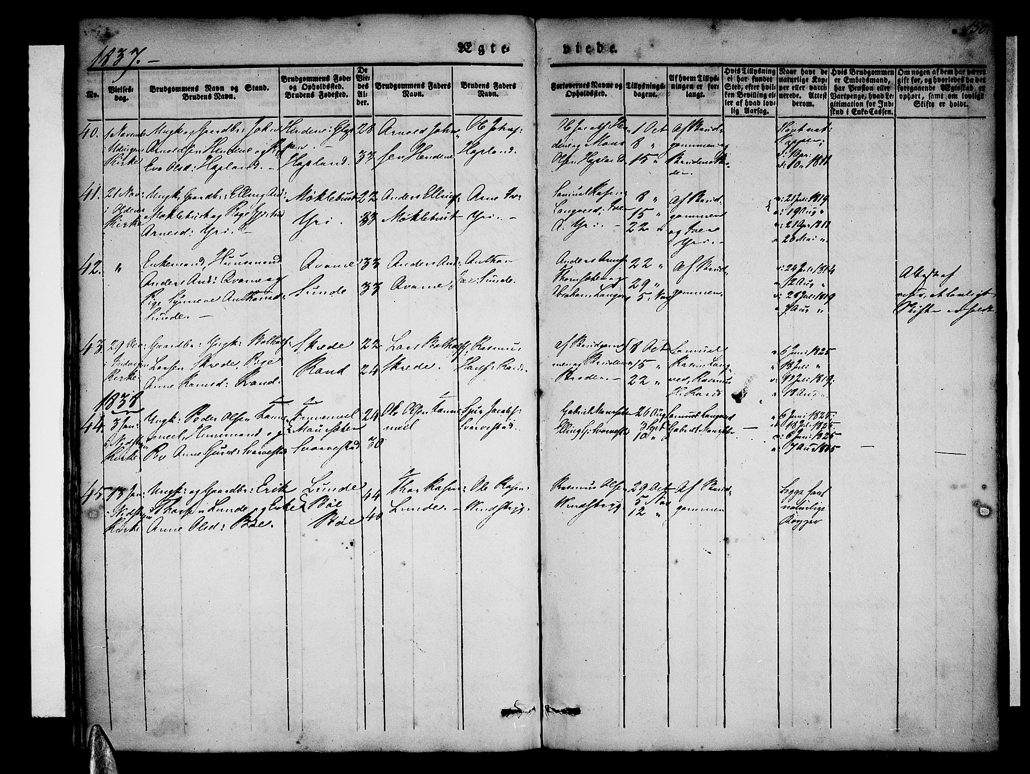 Stryn Sokneprestembete, AV/SAB-A-82501: Parish register (official) no. A 1, 1832-1845, p. 150