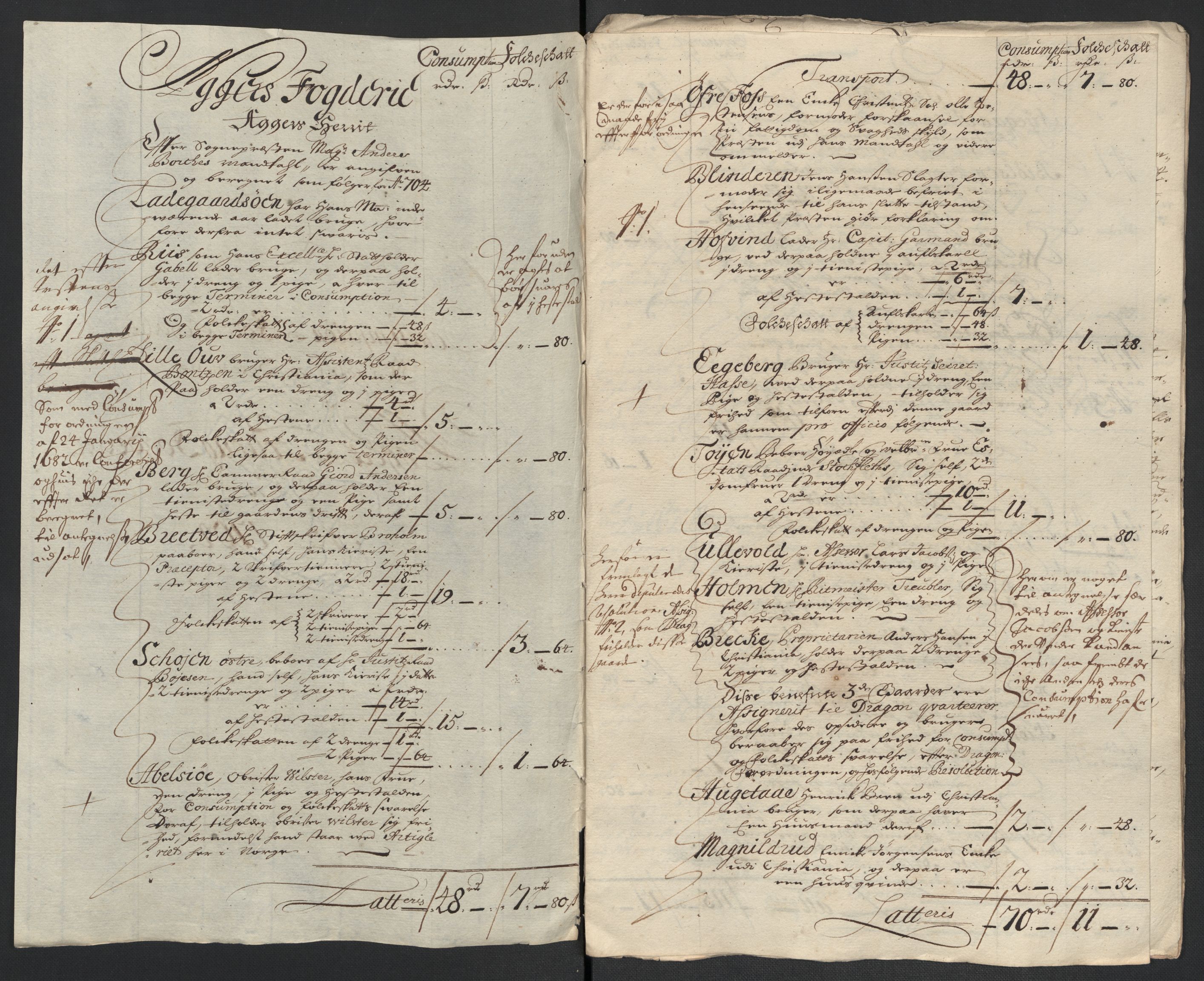 Rentekammeret inntil 1814, Reviderte regnskaper, Fogderegnskap, RA/EA-4092/R10/L0445: Fogderegnskap Aker og Follo, 1703-1704, p. 365