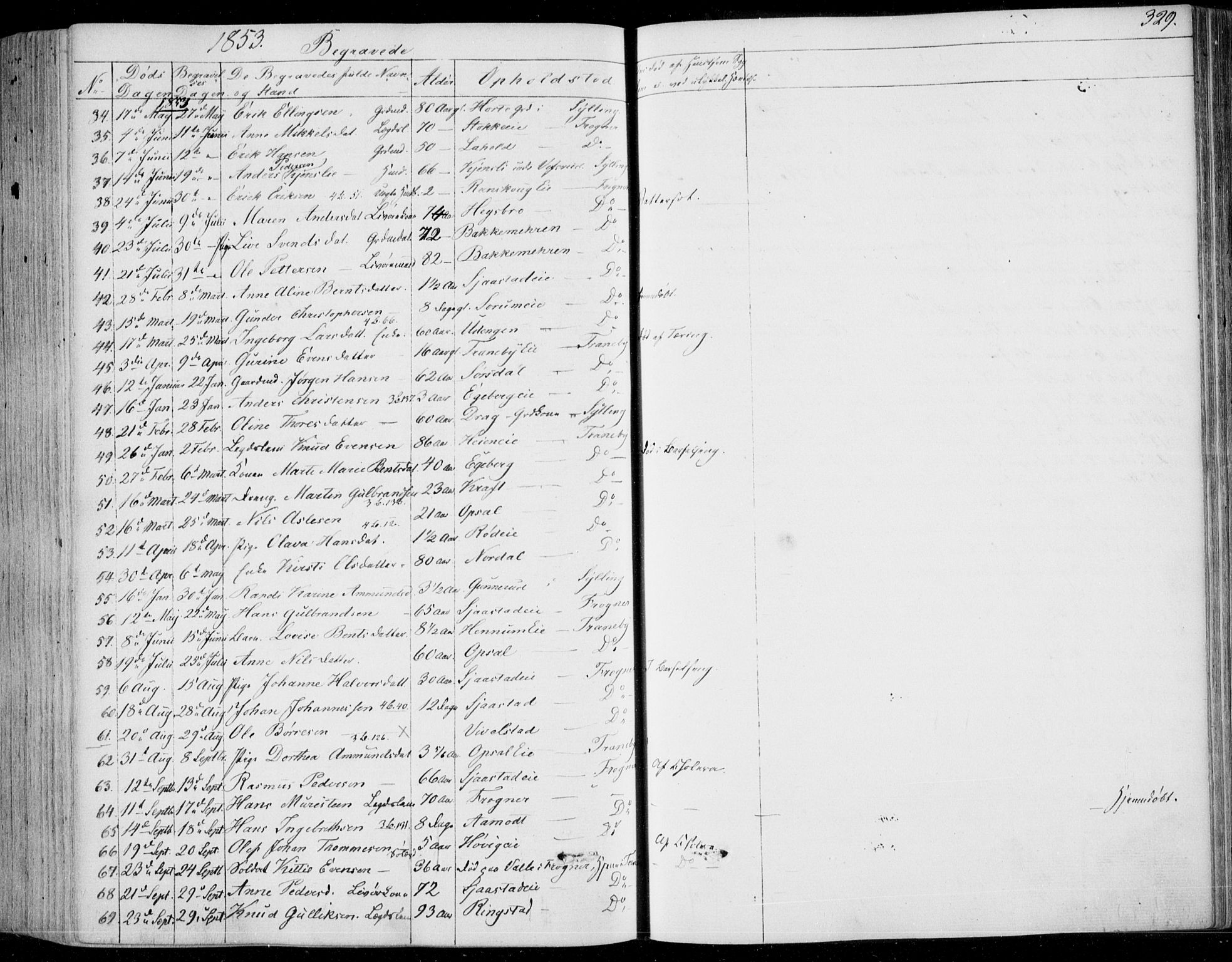 Lier kirkebøker, AV/SAKO-A-230/F/Fa/L0011: Parish register (official) no. I 11, 1843-1854, p. 329