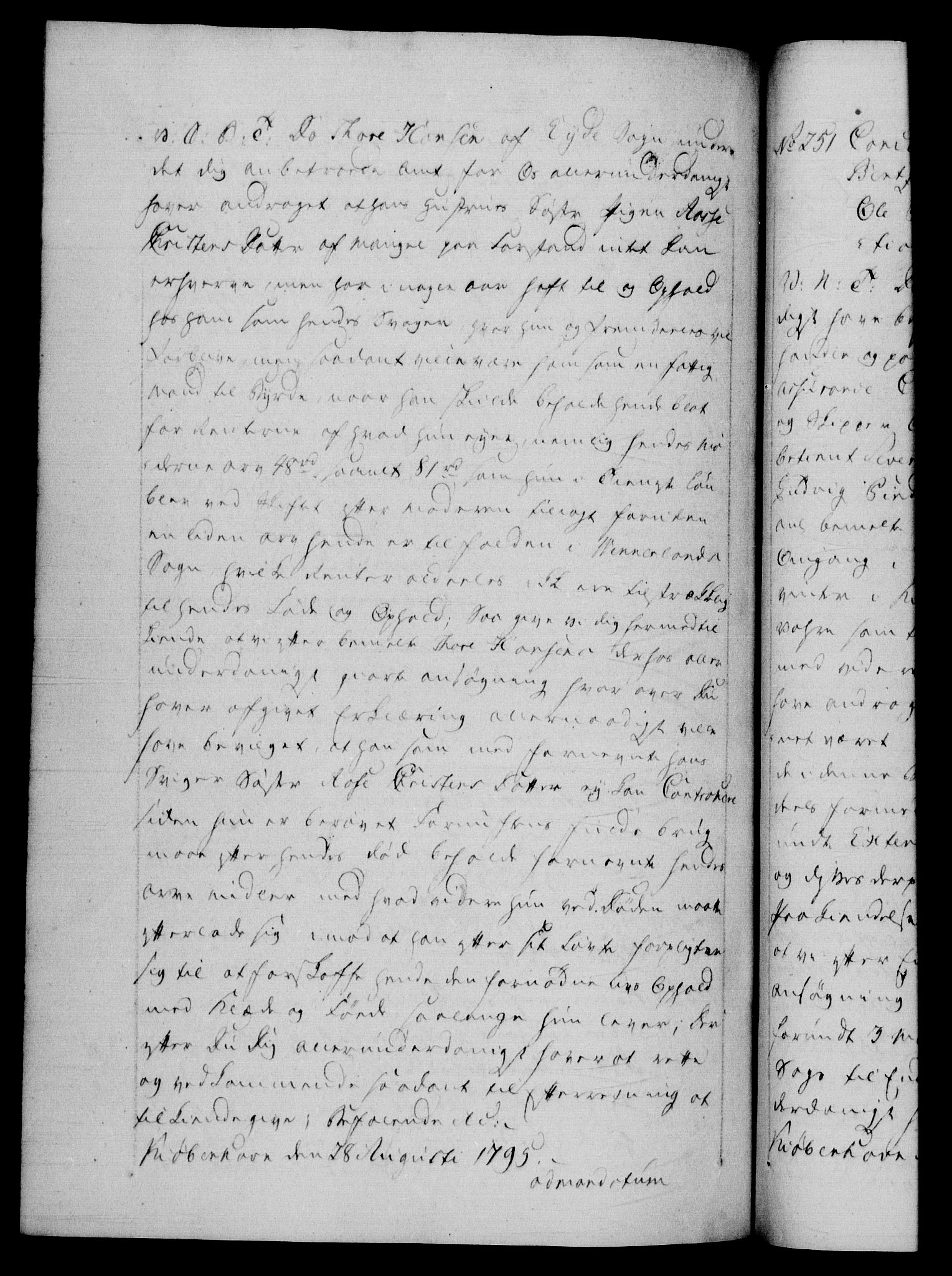 Danske Kanselli 1572-1799, AV/RA-EA-3023/F/Fc/Fca/Fcab/L0045: Norske tegnelser, 1792-1796, p. 542b