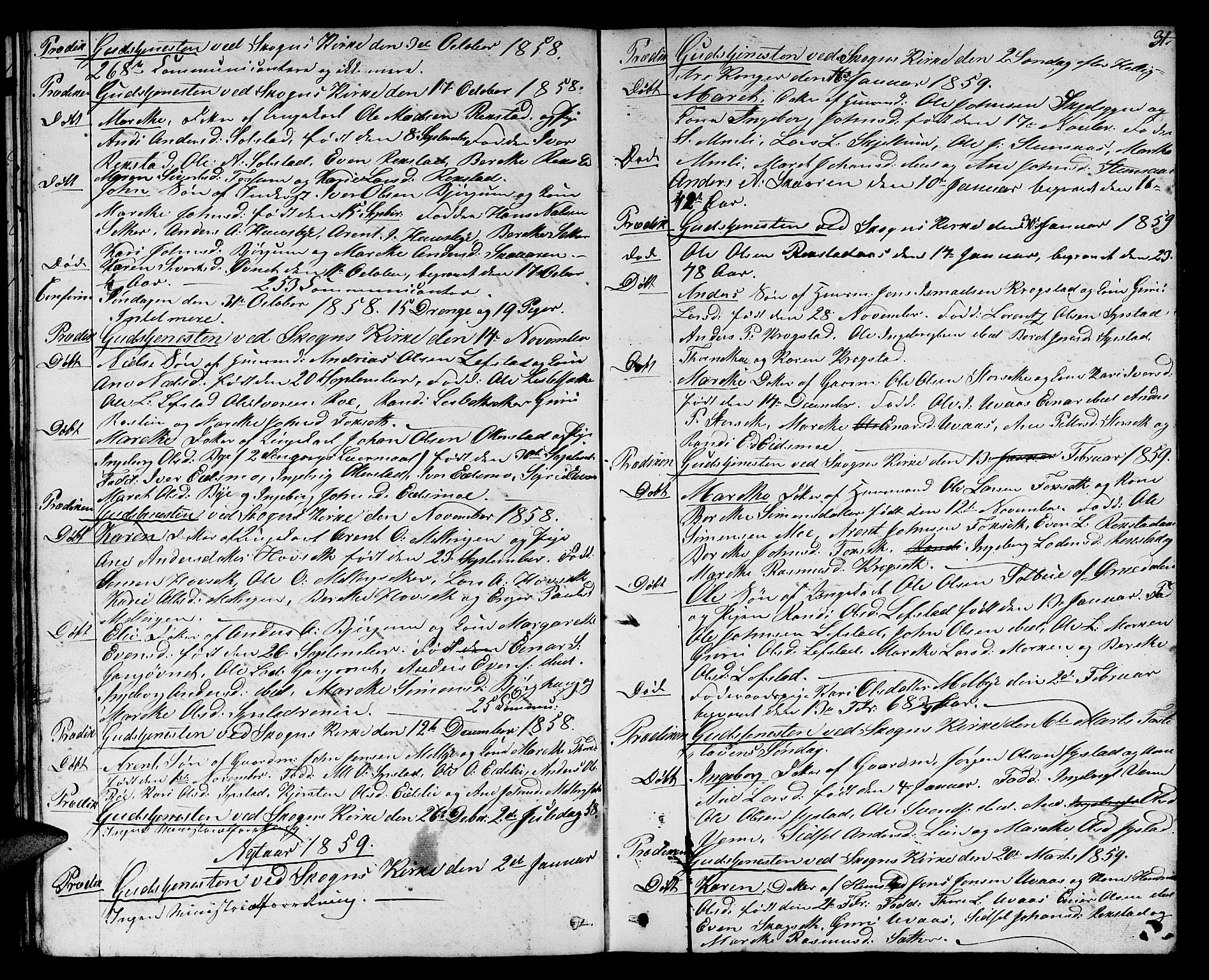 Ministerialprotokoller, klokkerbøker og fødselsregistre - Sør-Trøndelag, SAT/A-1456/667/L0797: Parish register (copy) no. 667C02, 1849-1867, p. 31