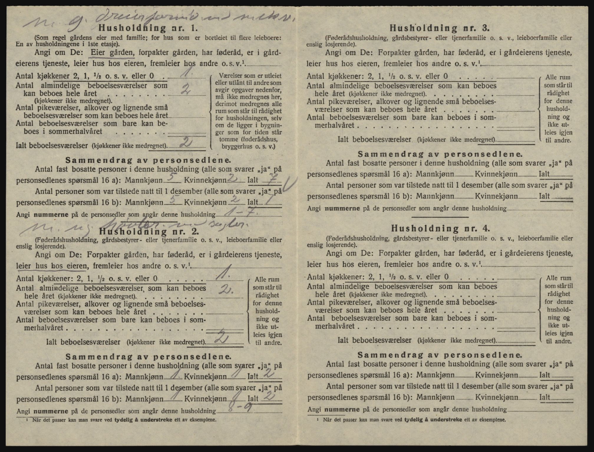 SAO, 1920 census for Glemmen, 1920, p. 552