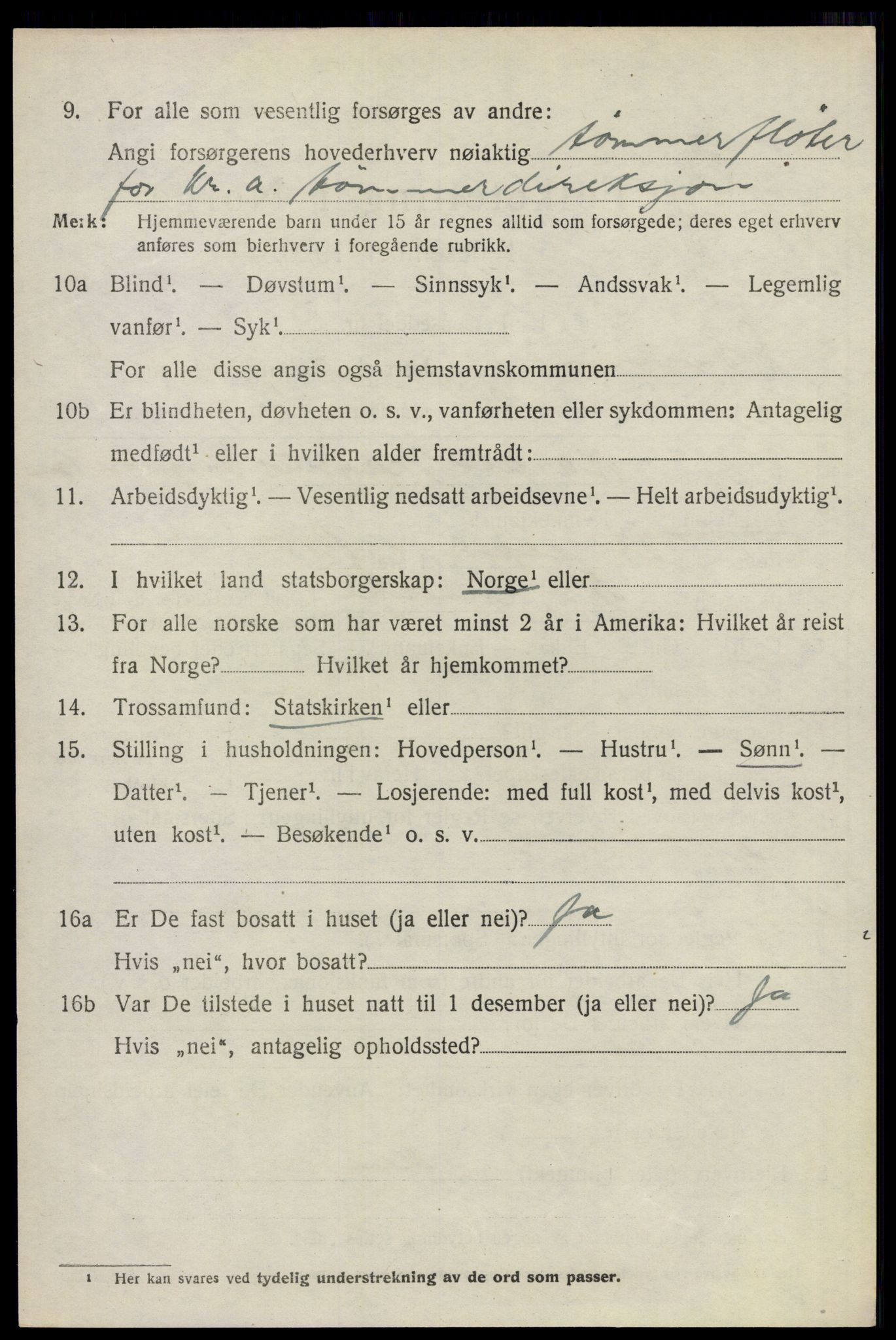 SAO, 1920 census for Sørum, 1920, p. 3716