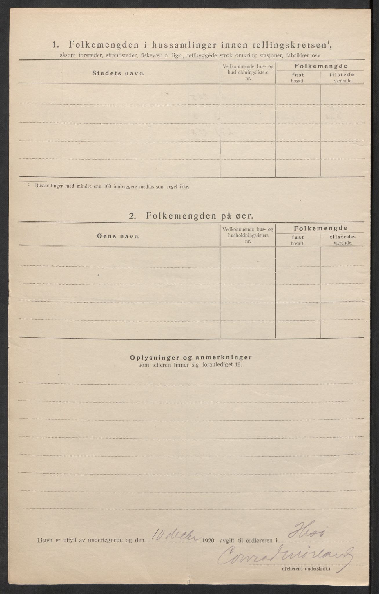 SAK, 1920 census for Hisøy, 1920, p. 18