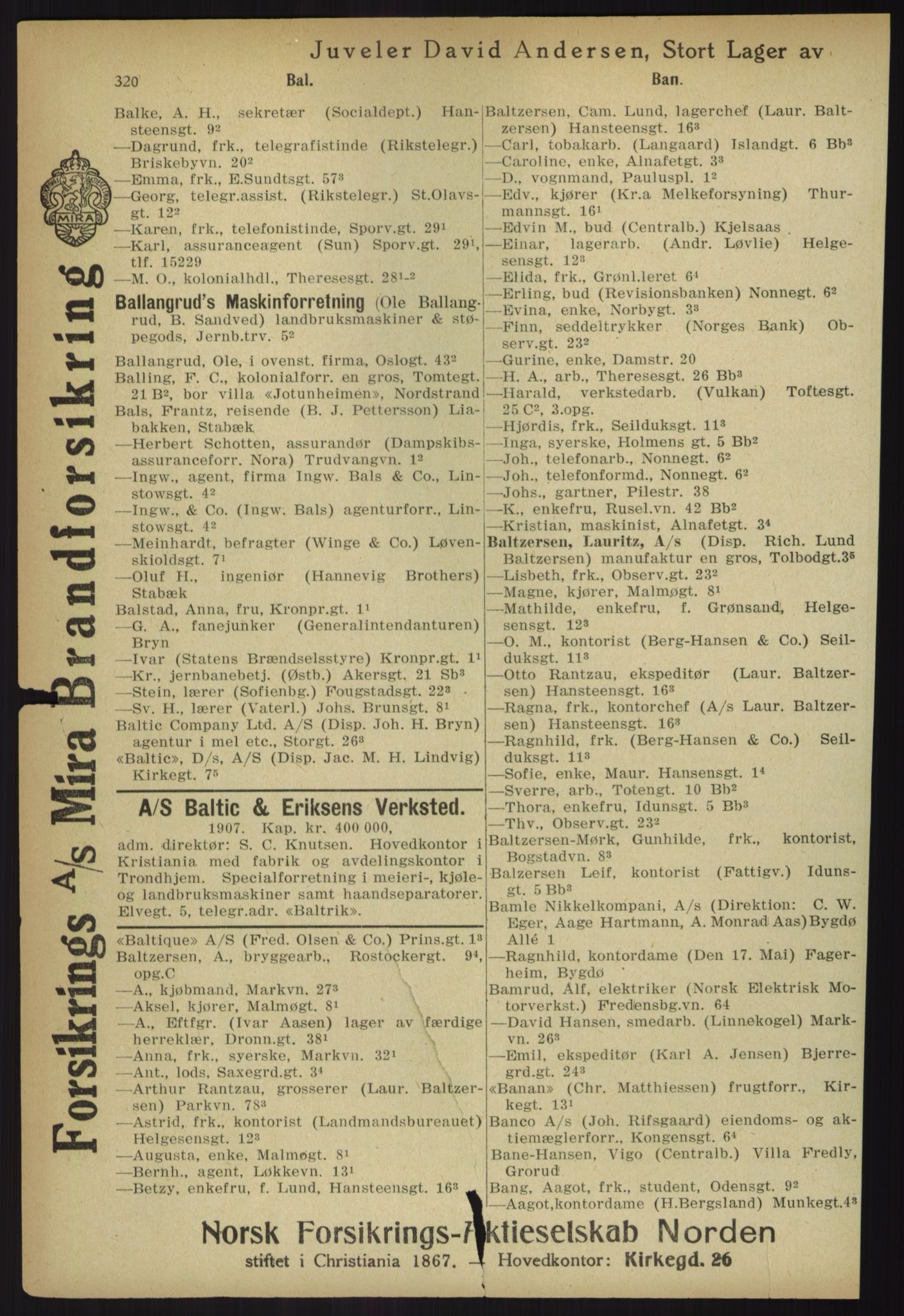 Kristiania/Oslo adressebok, PUBL/-, 1918, p. 345