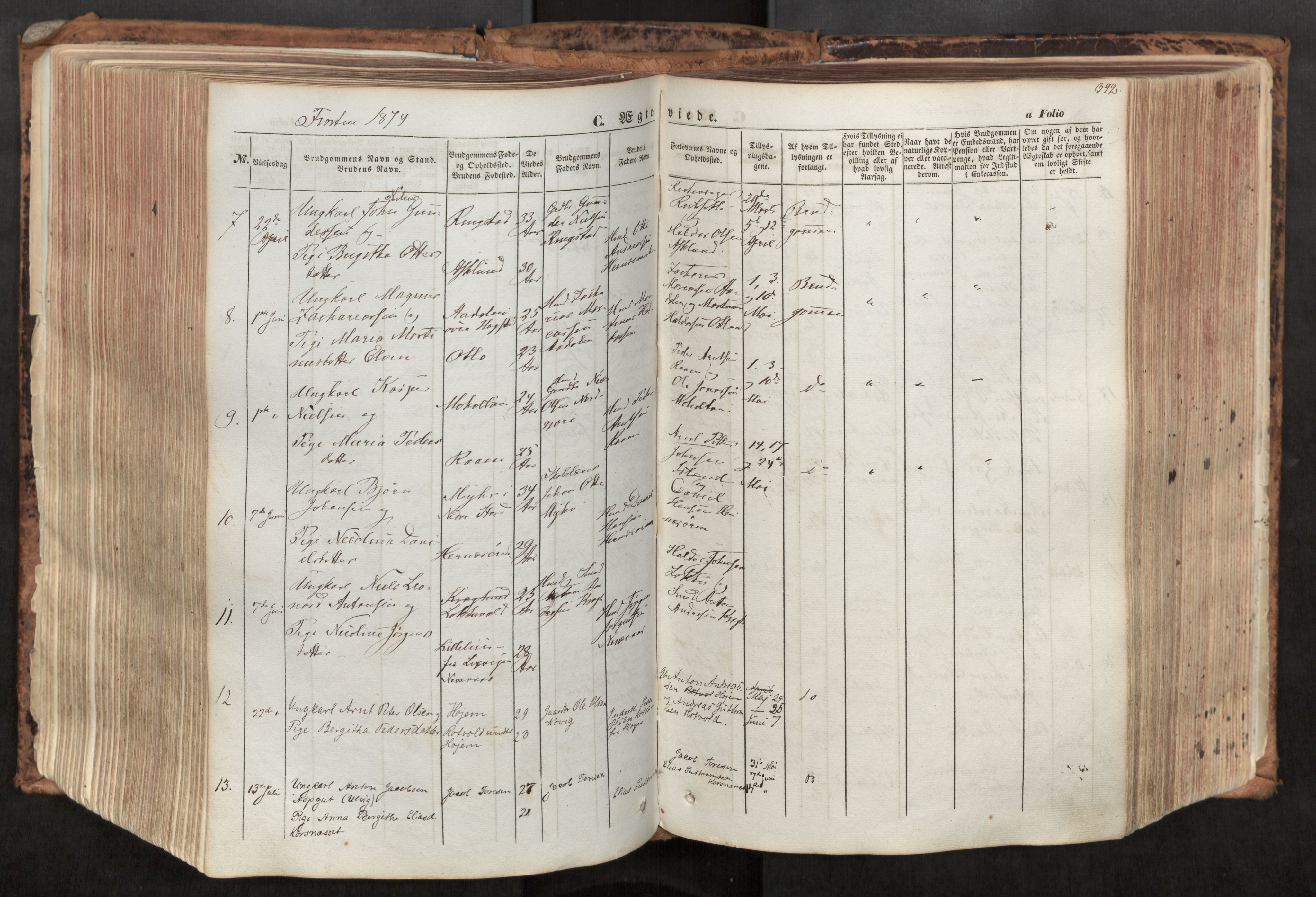 Ministerialprotokoller, klokkerbøker og fødselsregistre - Nord-Trøndelag, SAT/A-1458/713/L0116: Parish register (official) no. 713A07, 1850-1877, p. 392