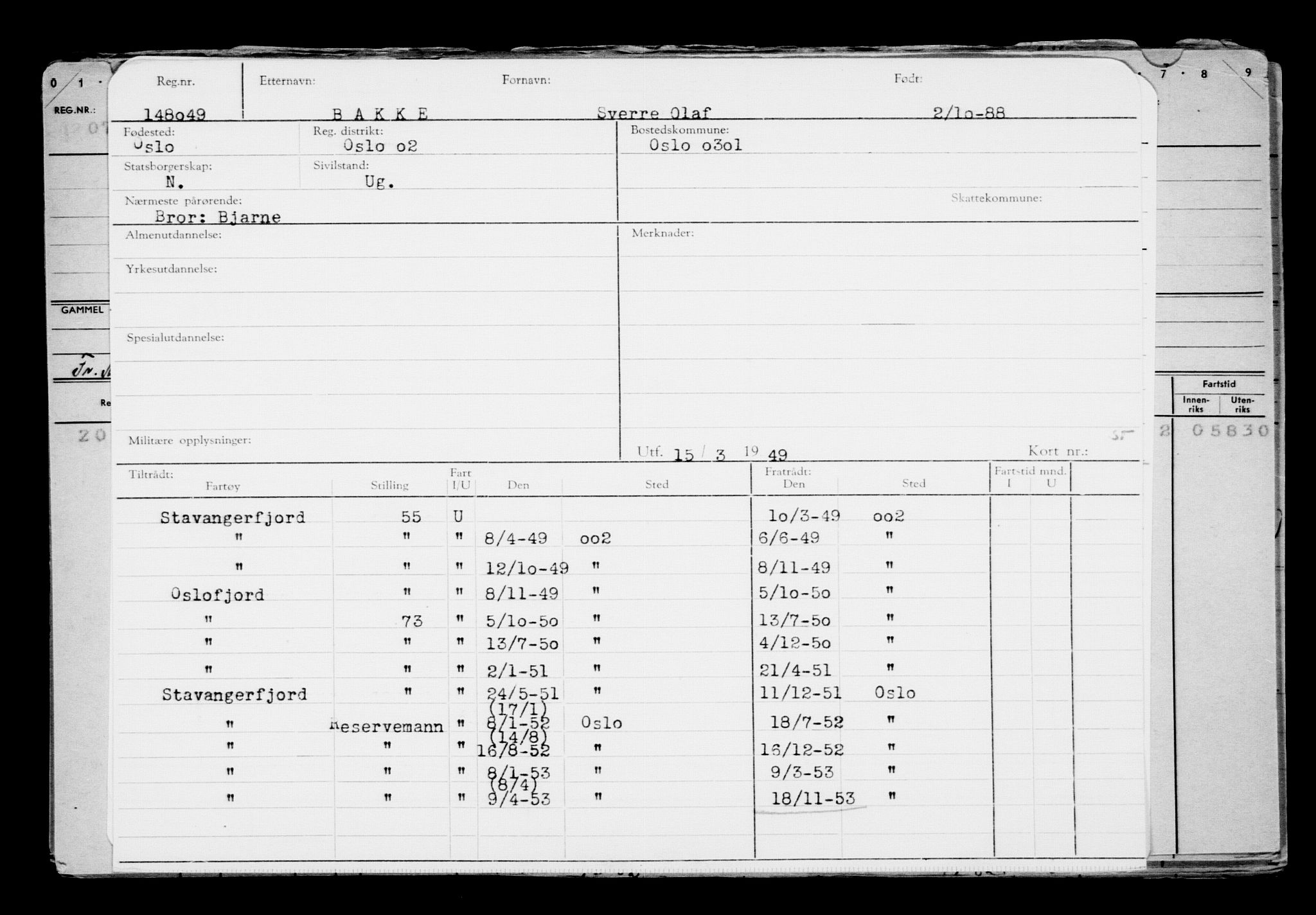 Direktoratet for sjømenn, AV/RA-S-3545/G/Gb/L0005: Hovedkort, 1888, p. 446