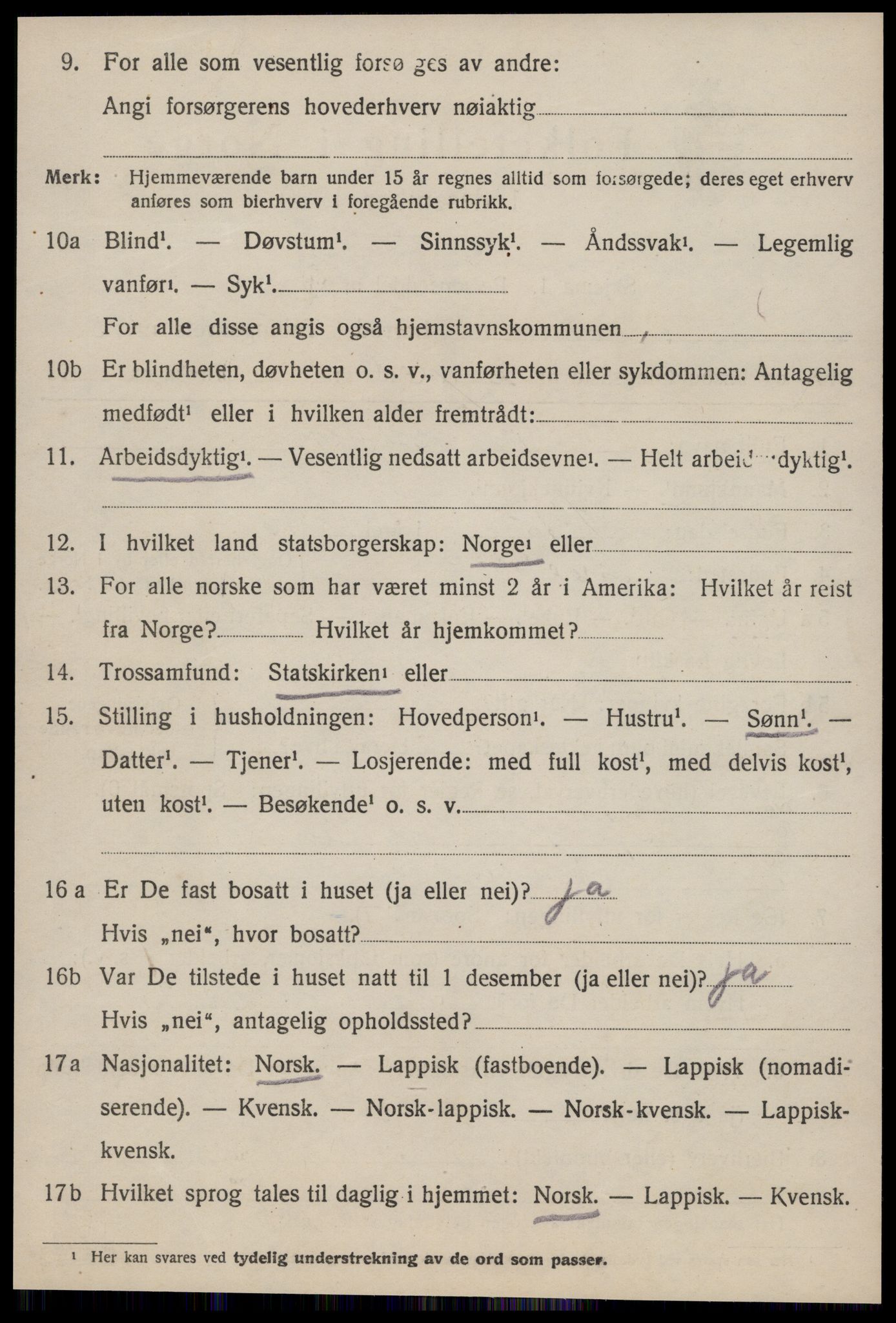 SAT, 1920 census for Meldal, 1920, p. 11350