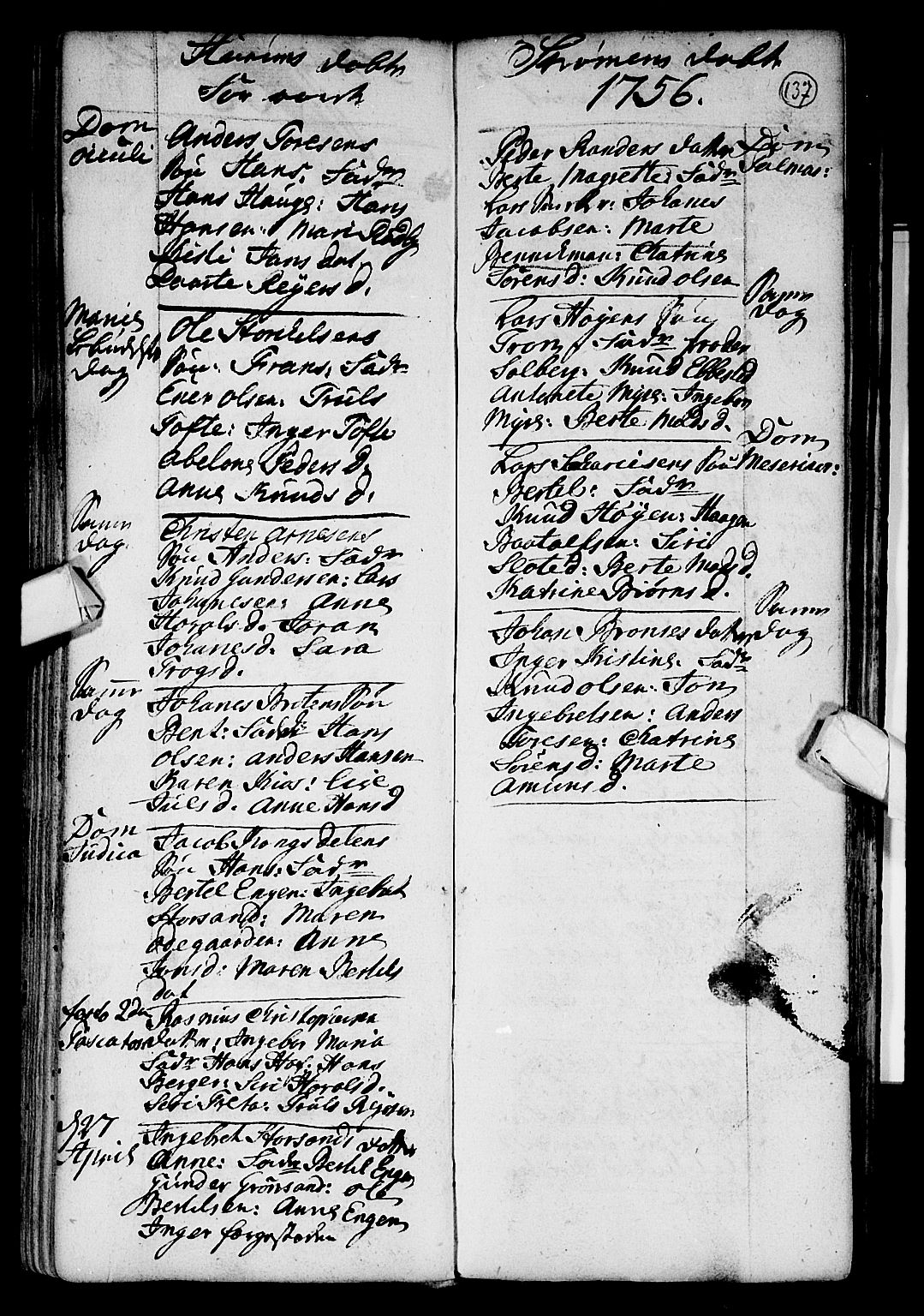 Hurum kirkebøker, SAKO/A-229/F/Fa/L0002: Parish register (official) no. 2, 1733-1757, p. 137