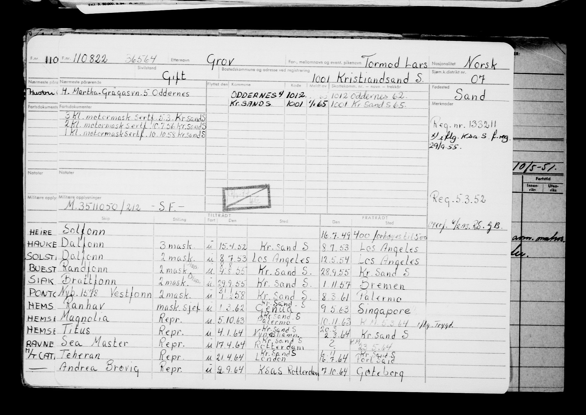 Direktoratet for sjømenn, AV/RA-S-3545/G/Gb/L0209: Hovedkort, 1922, p. 513