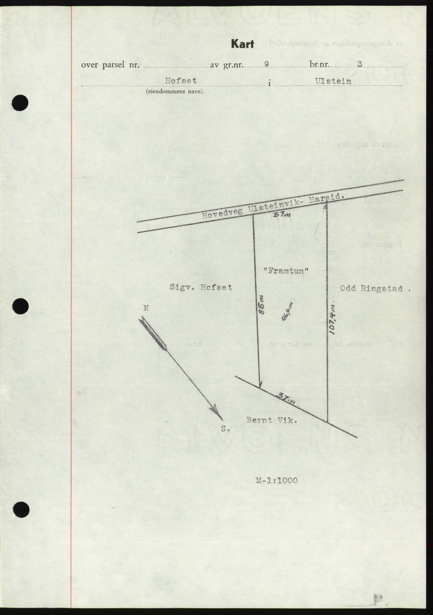 Søre Sunnmøre sorenskriveri, AV/SAT-A-4122/1/2/2C/L0077: Mortgage book no. 3A, 1945-1946, Diary no: : 508/1945