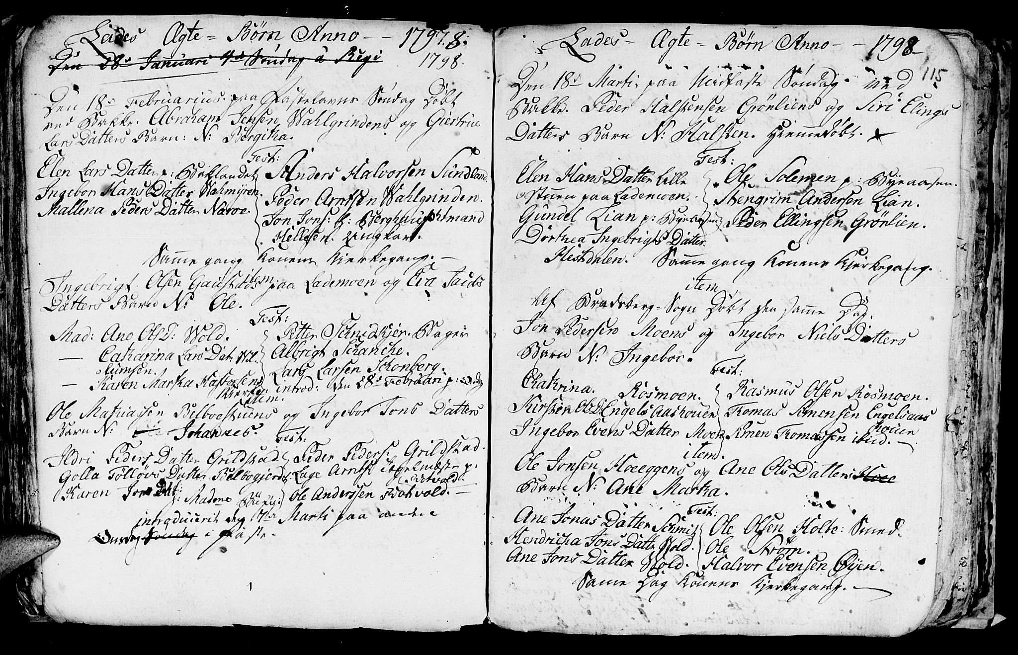 Ministerialprotokoller, klokkerbøker og fødselsregistre - Sør-Trøndelag, SAT/A-1456/606/L0305: Parish register (copy) no. 606C01, 1757-1819, p. 115