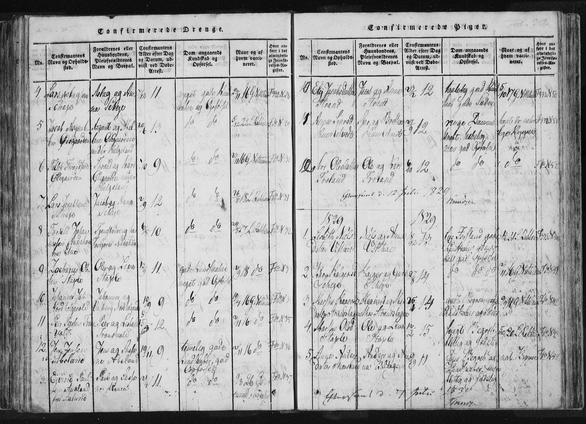 Vikedal sokneprestkontor, AV/SAST-A-101840/01/IV: Parish register (official) no. A 4, 1816-1850, p. 242