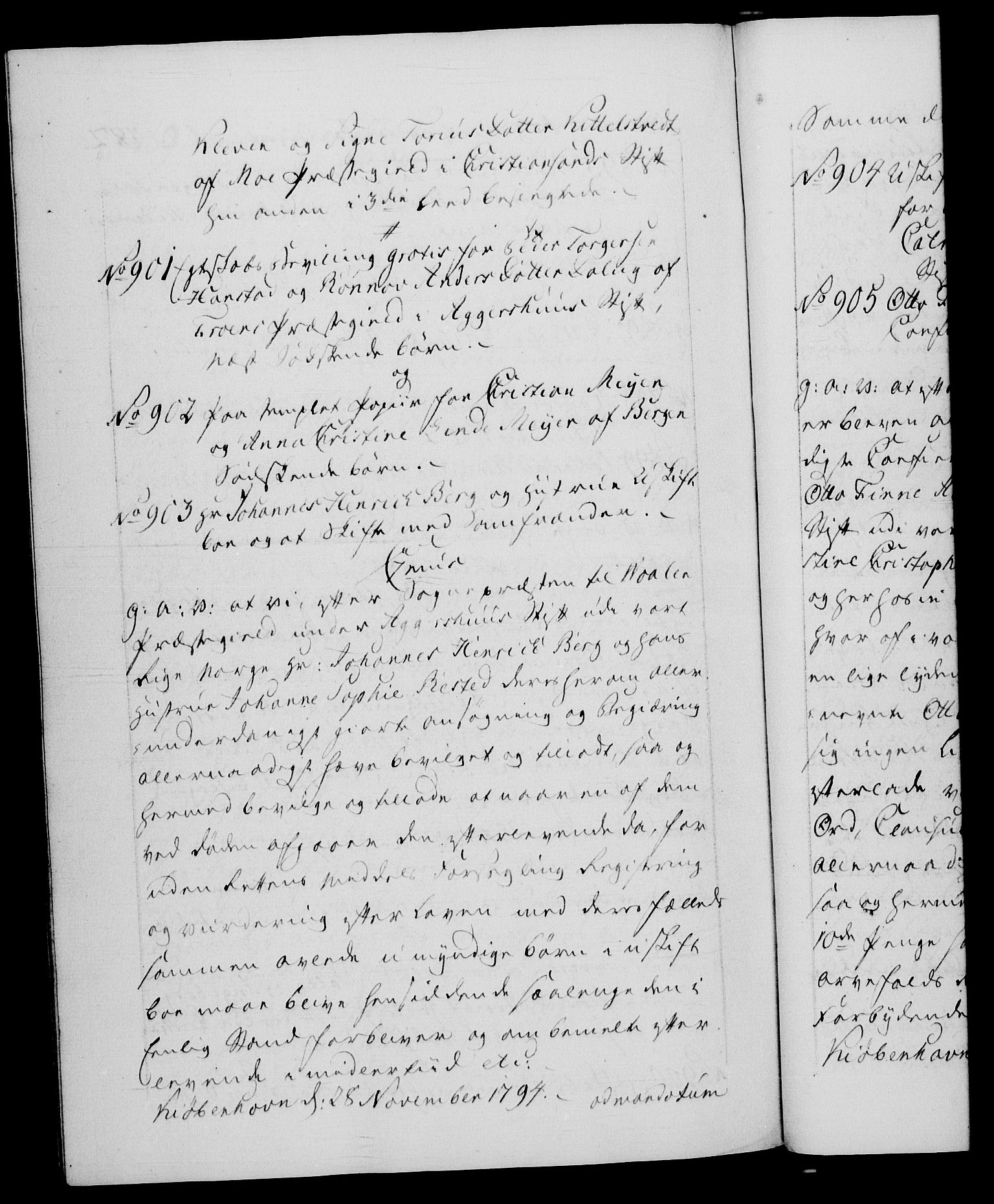 Danske Kanselli 1572-1799, AV/RA-EA-3023/F/Fc/Fca/Fcaa/L0055: Norske registre, 1794, p. 482b