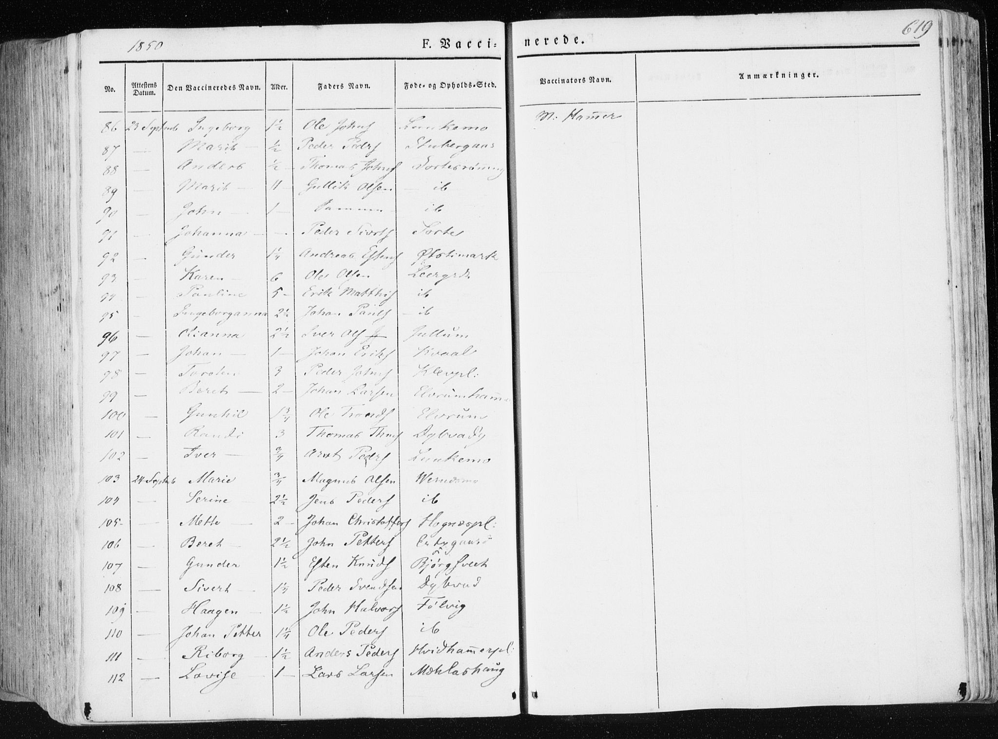 Ministerialprotokoller, klokkerbøker og fødselsregistre - Nord-Trøndelag, SAT/A-1458/709/L0074: Parish register (official) no. 709A14, 1845-1858, p. 619