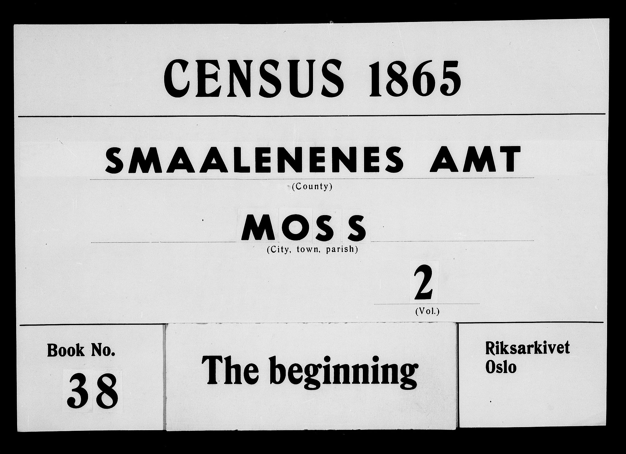RA, 1865 census for Moss/Moss, 1865, p. 355