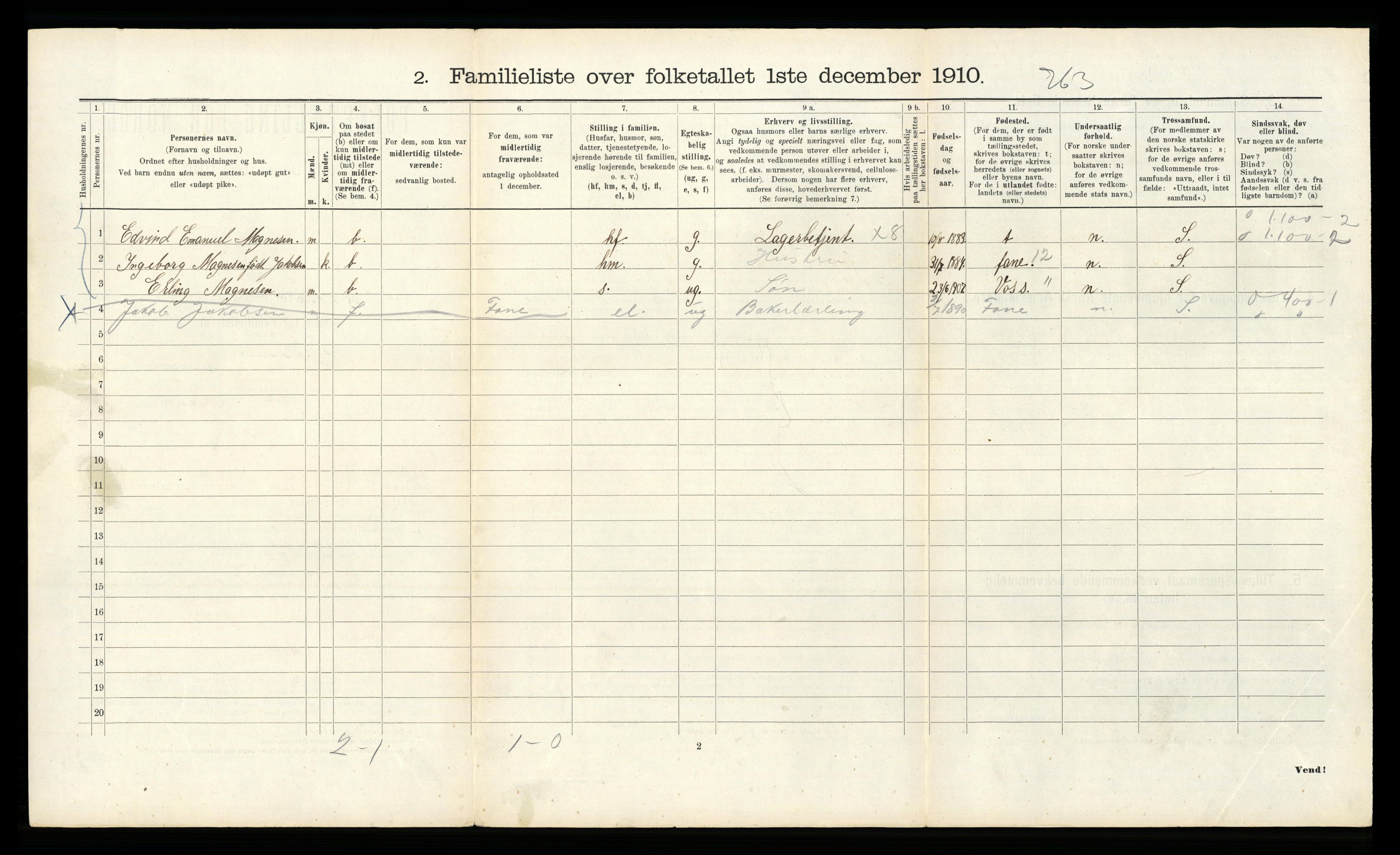 RA, 1910 census for Bergen, 1910, p. 30110