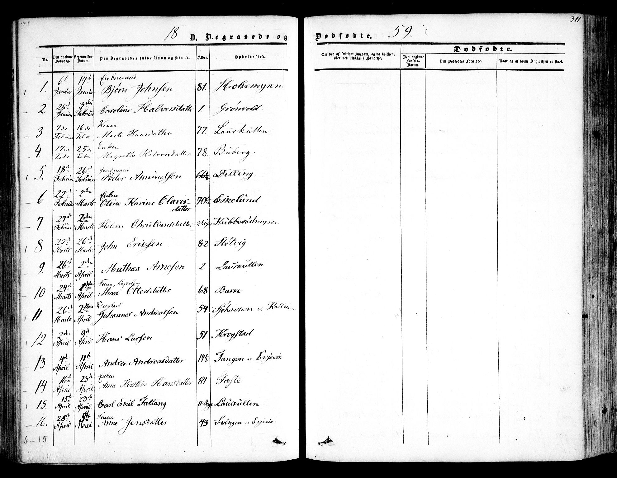 Rygge prestekontor Kirkebøker, SAO/A-10084b/F/Fa/L0005: Parish register (official) no. 5, 1852-1871, p. 311