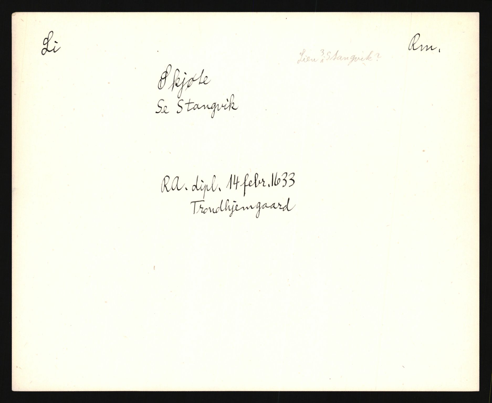 Riksarkivets diplomsamling, AV/RA-EA-5965/F35/F35e/L0031: Registreringssedler Møre og Romsdal, 1400-1700, p. 13
