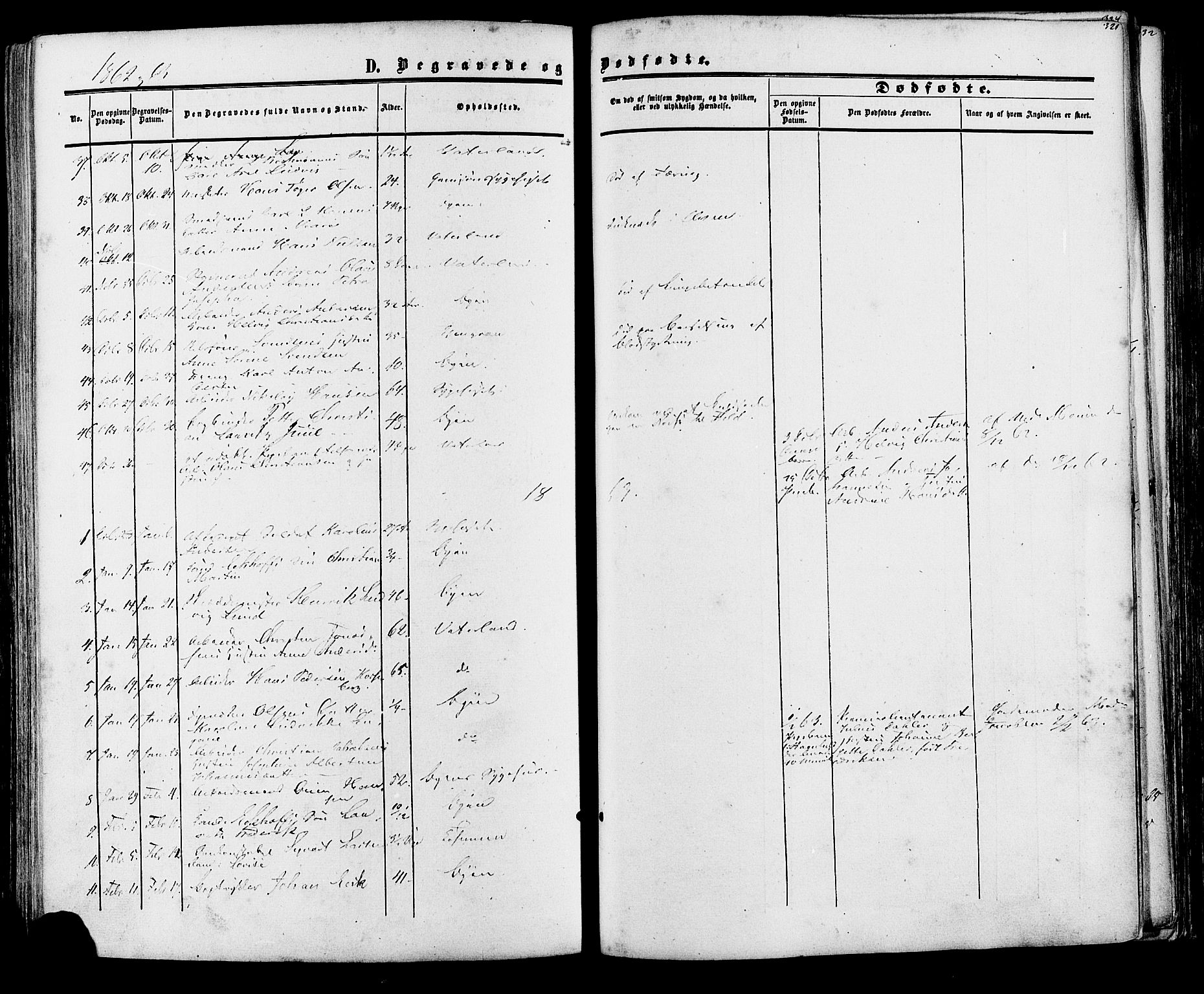 Fredrikstad prestekontor Kirkebøker, AV/SAO-A-11082/F/Fa/L0006: Parish register (official) no. 6, 1857-1878, p. 321