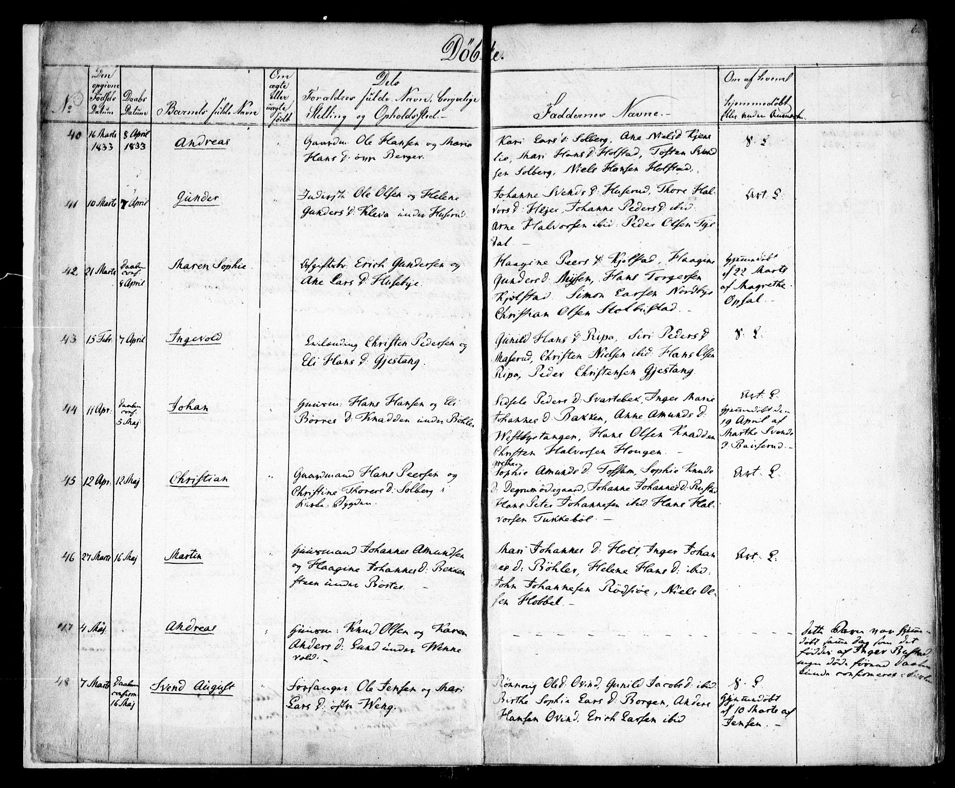 Enebakk prestekontor Kirkebøker, SAO/A-10171c/F/Fa/L0009: Parish register (official) no. I 9, 1832-1861, p. 6