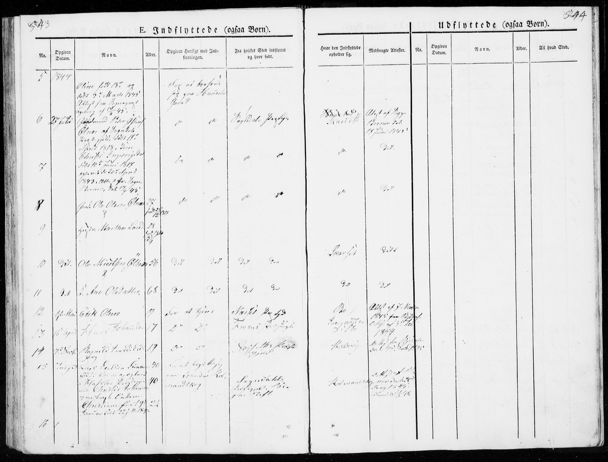 Ministerialprotokoller, klokkerbøker og fødselsregistre - Møre og Romsdal, SAT/A-1454/566/L0766: Parish register (official) no. 566A05, 1842-1851, p. 543-544