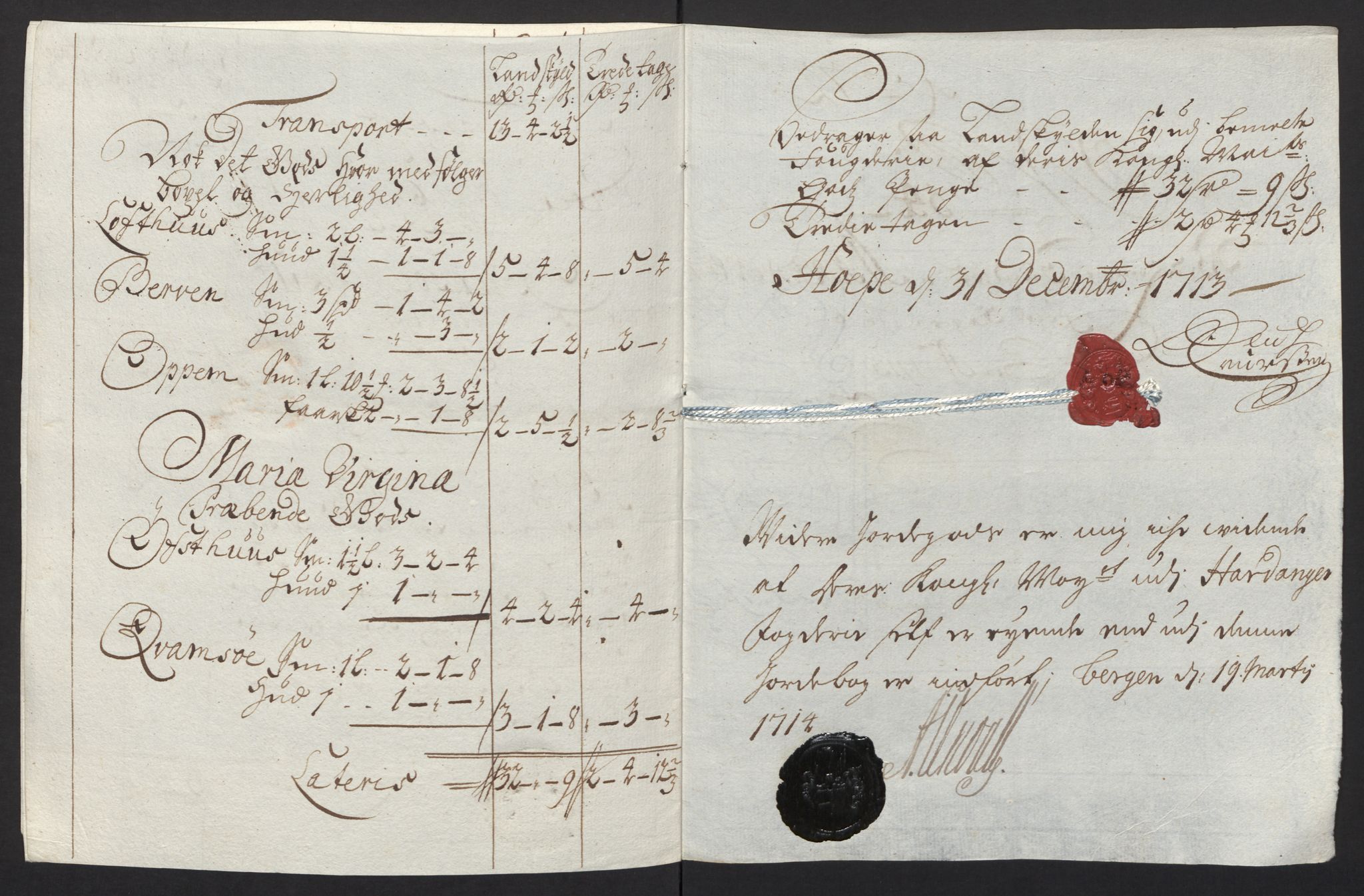 Rentekammeret inntil 1814, Reviderte regnskaper, Fogderegnskap, AV/RA-EA-4092/R48/L2989: Fogderegnskap Sunnhordland og Hardanger, 1713, p. 343