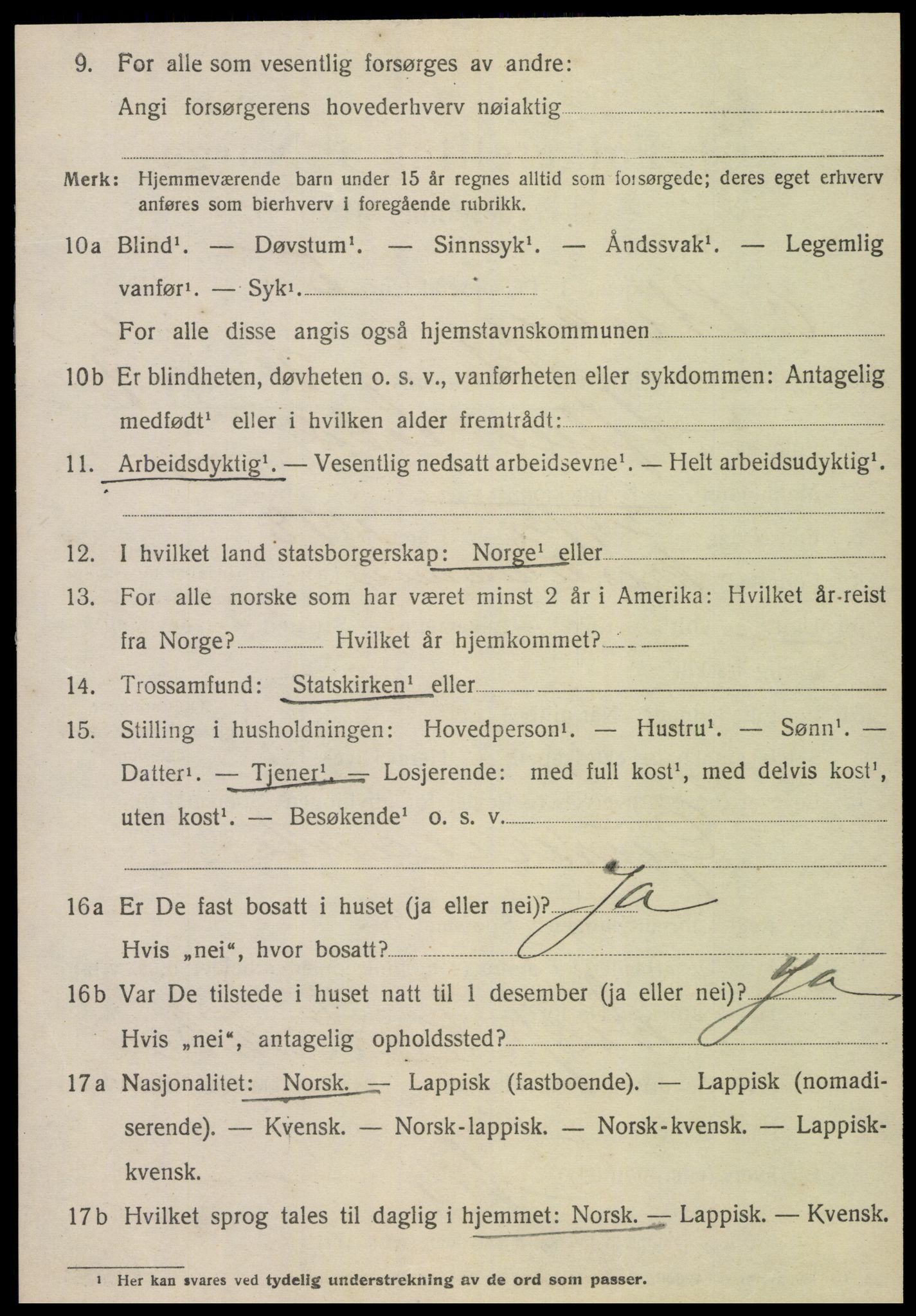 SAT, 1920 census for Otterøy, 1920, p. 1402