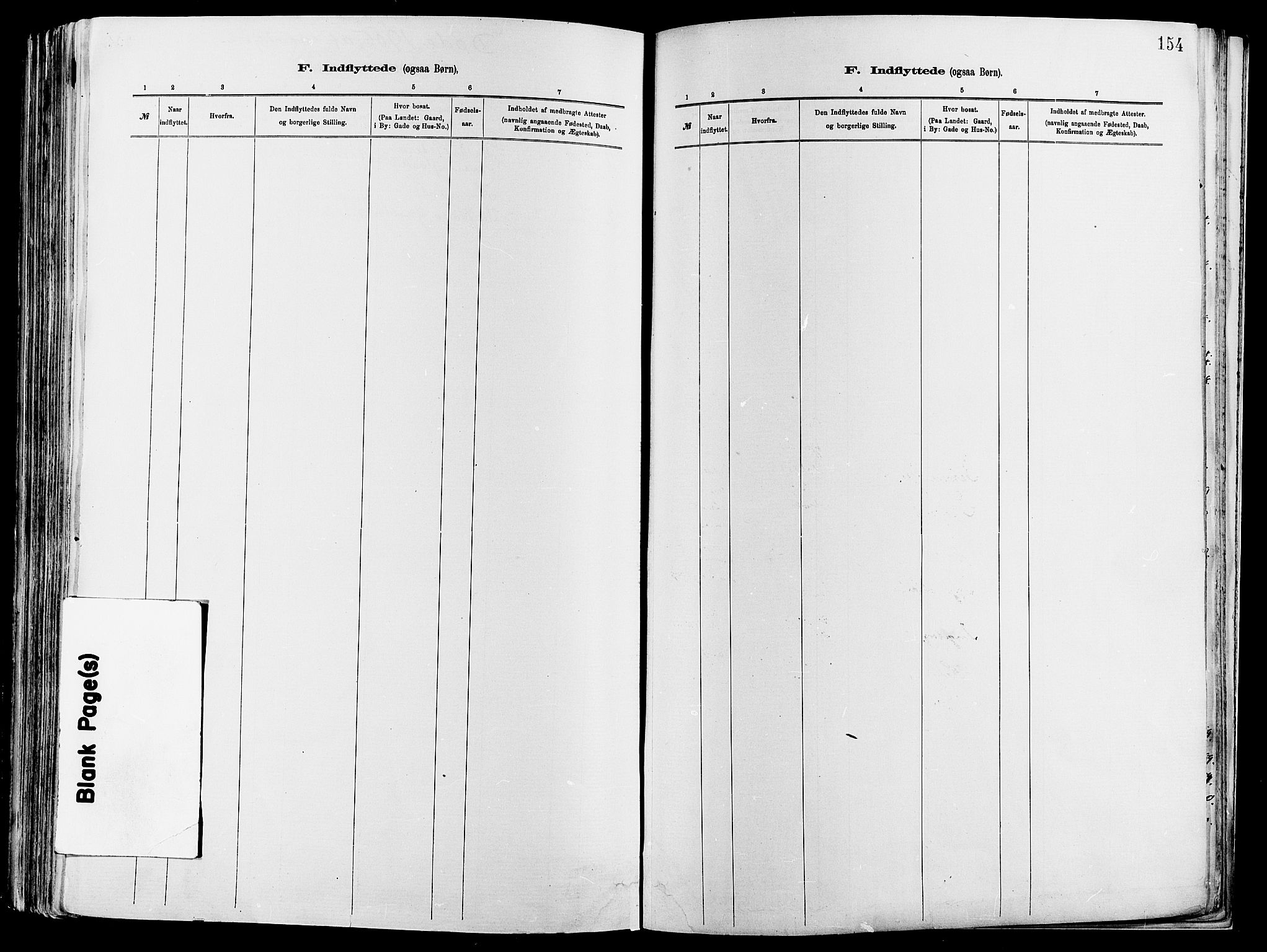 Vågå prestekontor, SAH/PREST-076/H/Ha/Haa/L0008: Parish register (official) no. 8, 1886-1904, p. 154