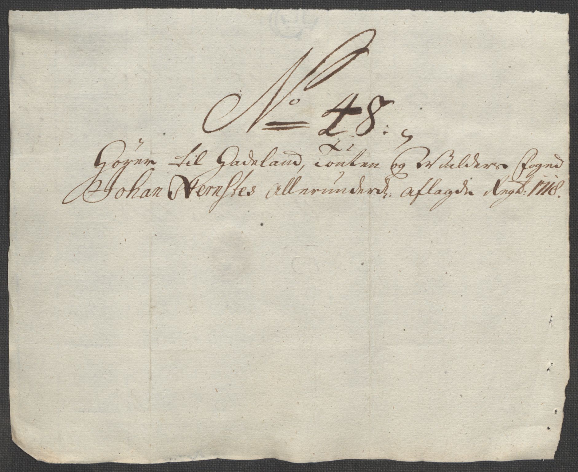 Rentekammeret inntil 1814, Reviderte regnskaper, Fogderegnskap, RA/EA-4092/R18/L1320: Fogderegnskap Hadeland, Toten og Valdres, 1718, p. 241