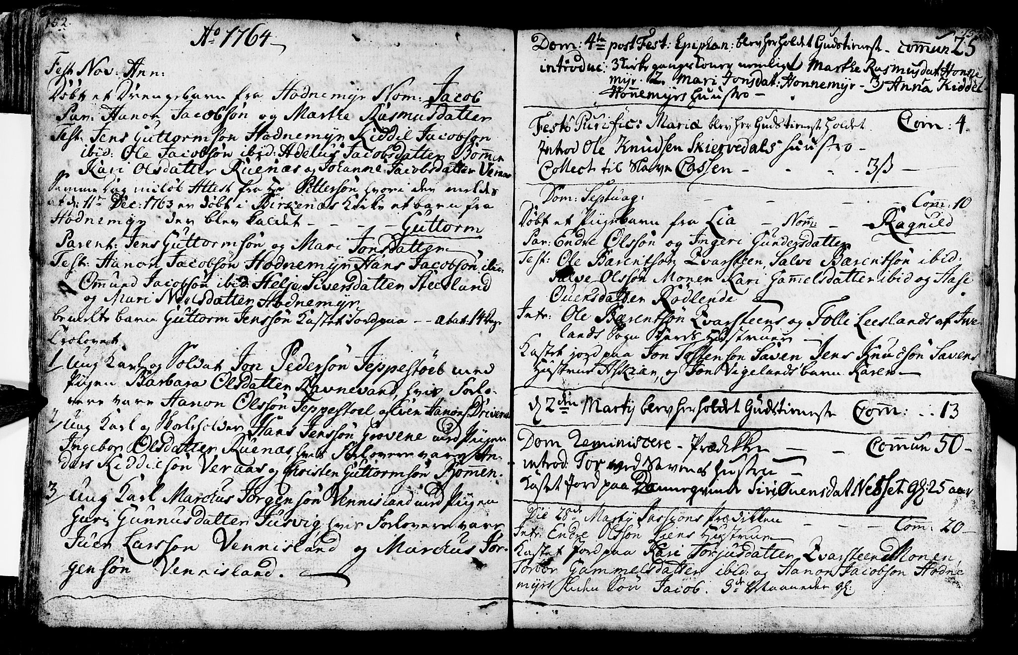 Vennesla sokneprestkontor, AV/SAK-1111-0045/Fa/Fab/L0001: Parish register (official) no. A 1, 1741-1794, p. 152-153