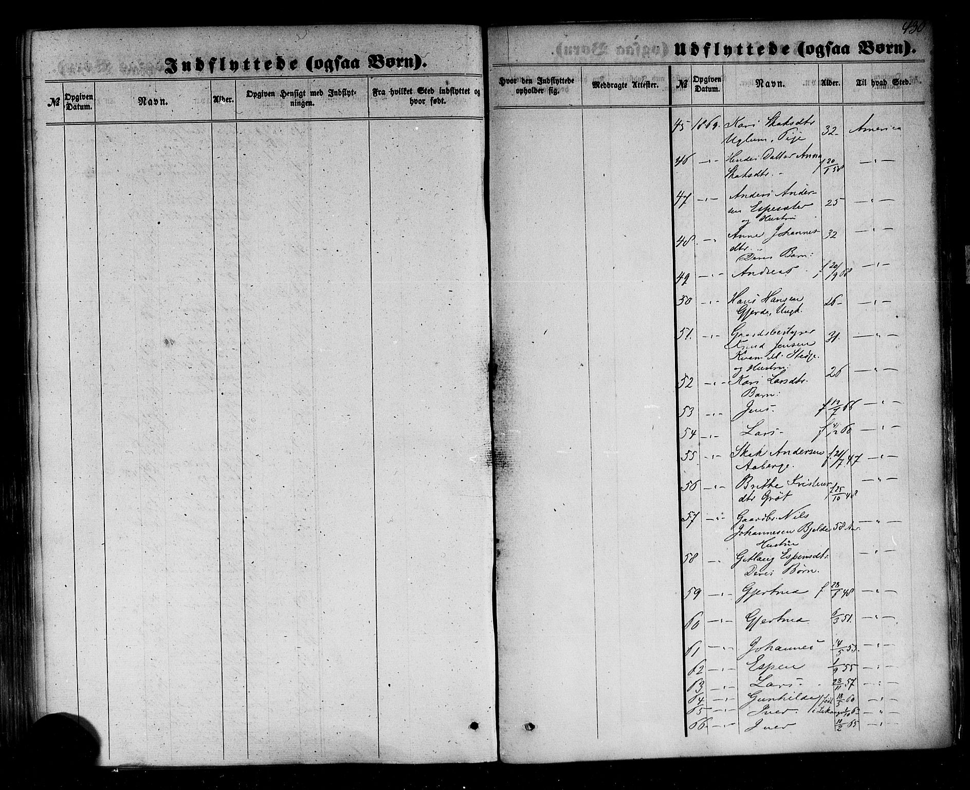 Sogndal sokneprestembete, AV/SAB-A-81301/H/Haa/Haaa/L0013: Parish register (official) no. A 13, 1859-1877, p. 430