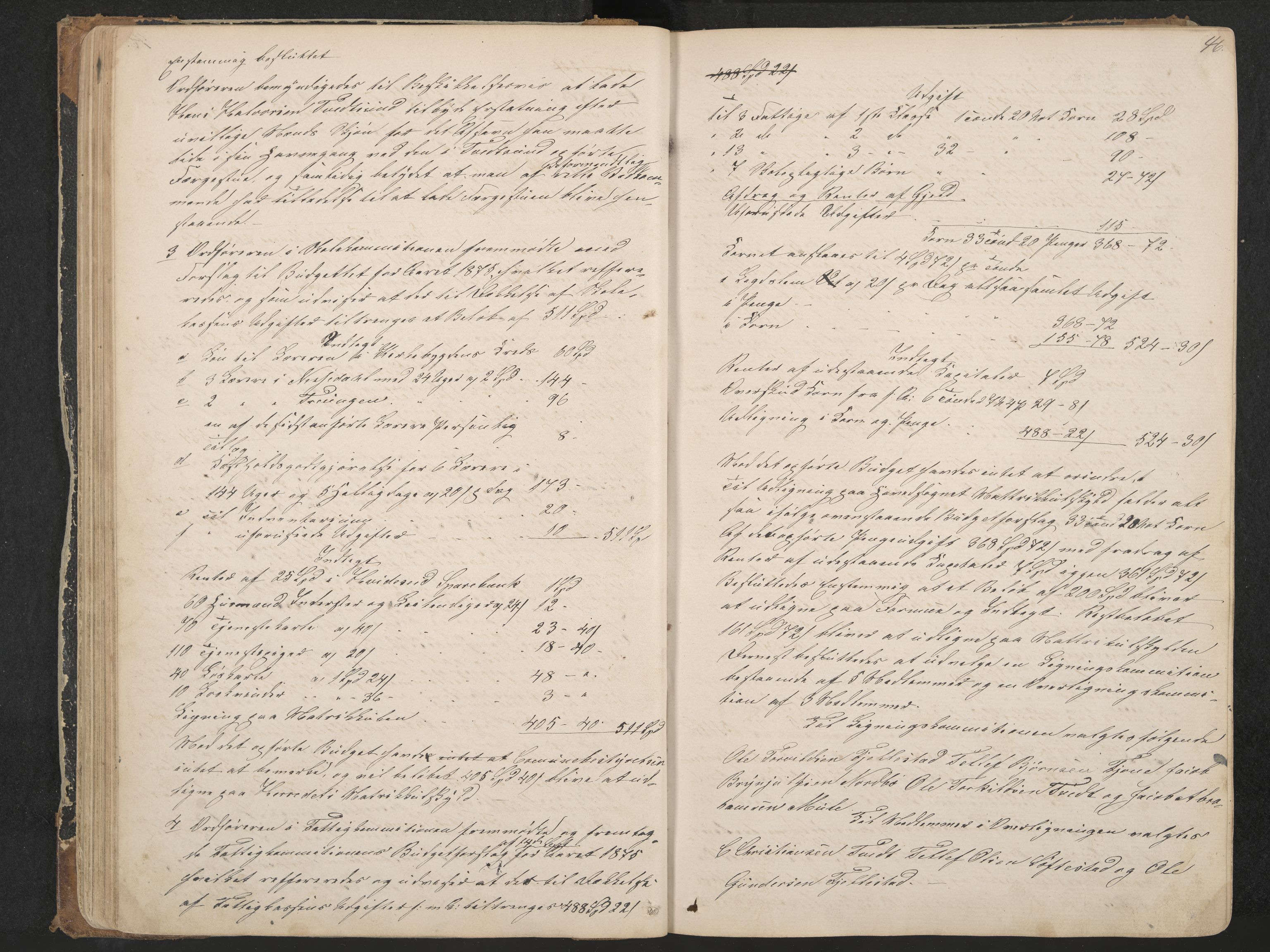 Nissedal formannskap og sentraladministrasjon, IKAK/0830021-1/A/L0002: Møtebok, 1870-1892, p. 46