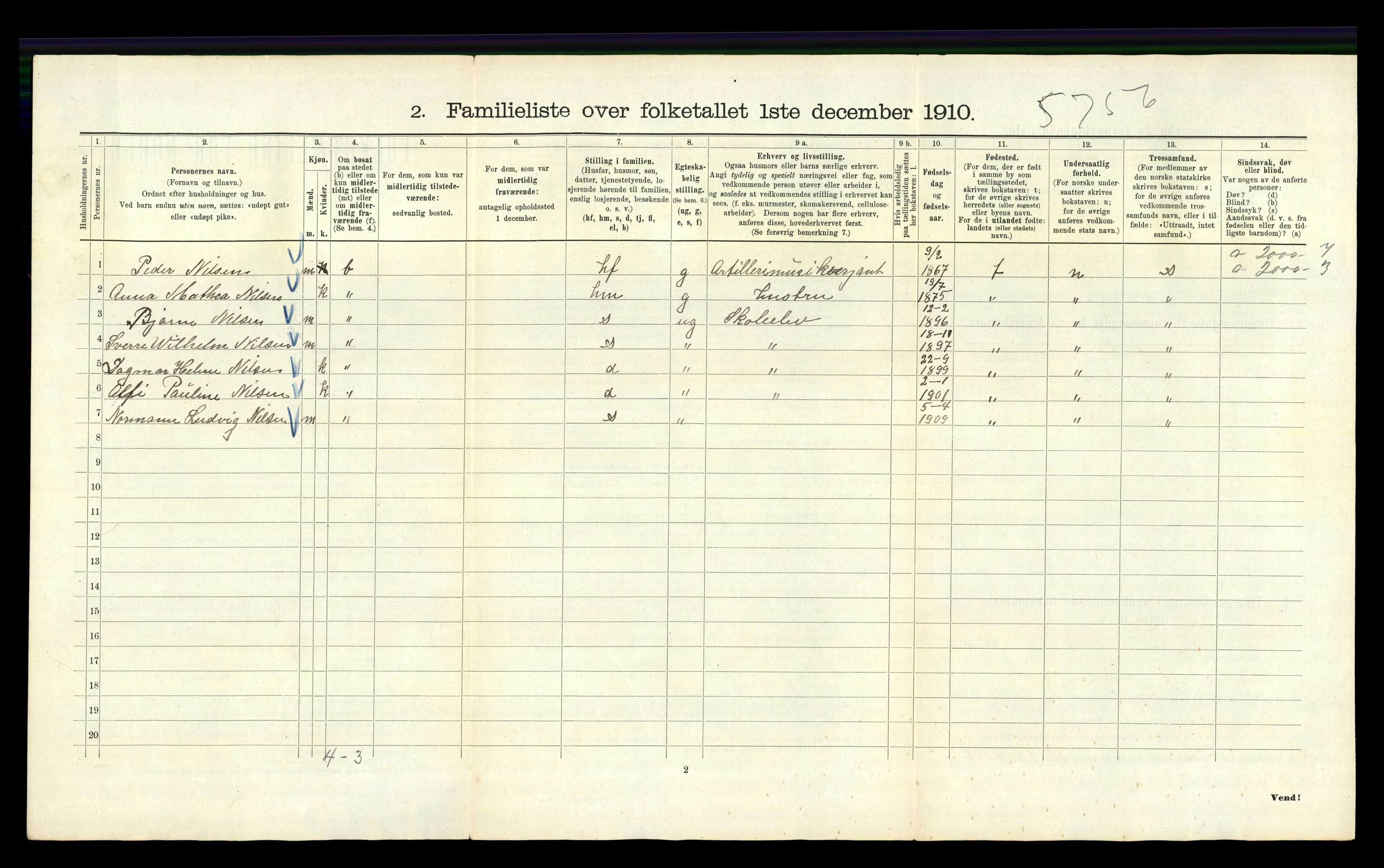 RA, 1910 census for Kristiania, 1910, p. 23810