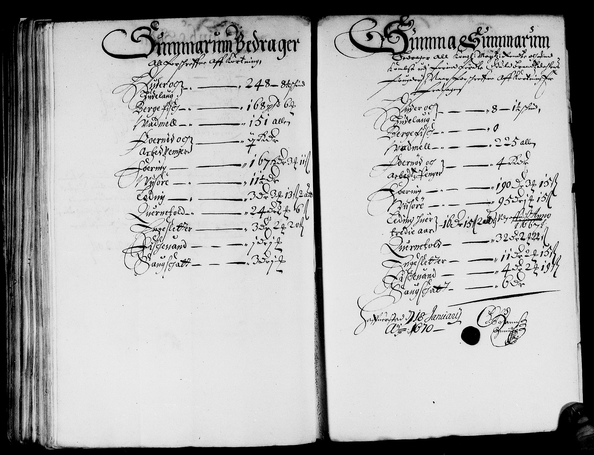 Rentekammeret inntil 1814, Reviderte regnskaper, Stiftamtstueregnskaper, Landkommissariatet på Akershus og Akershus stiftamt, AV/RA-EA-5869/R/Rb/L0059: Akershus stiftamt, 1669