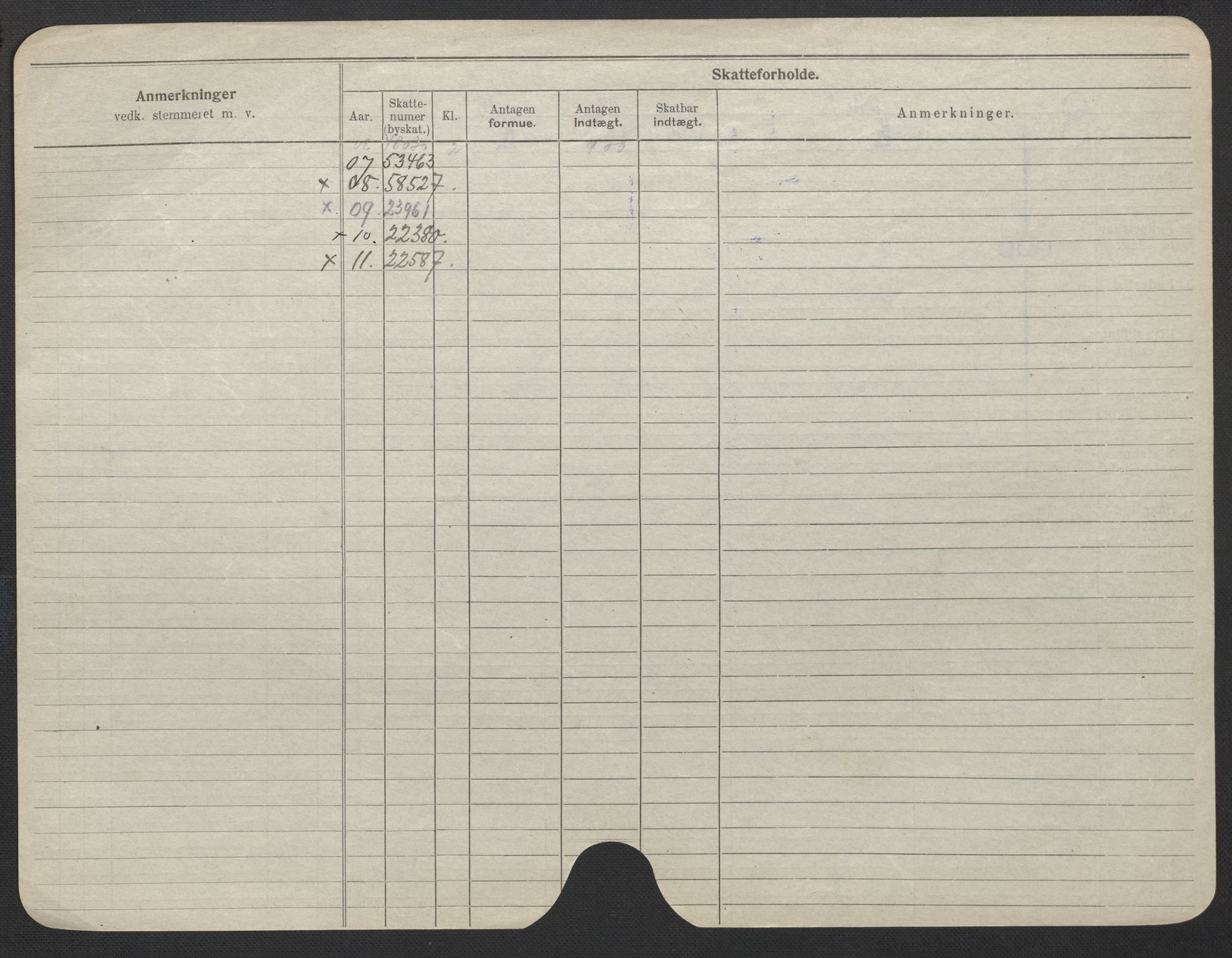 Oslo folkeregister, Registerkort, AV/SAO-A-11715/F/Fa/Fac/L0022: Kvinner, 1906-1914, p. 225b