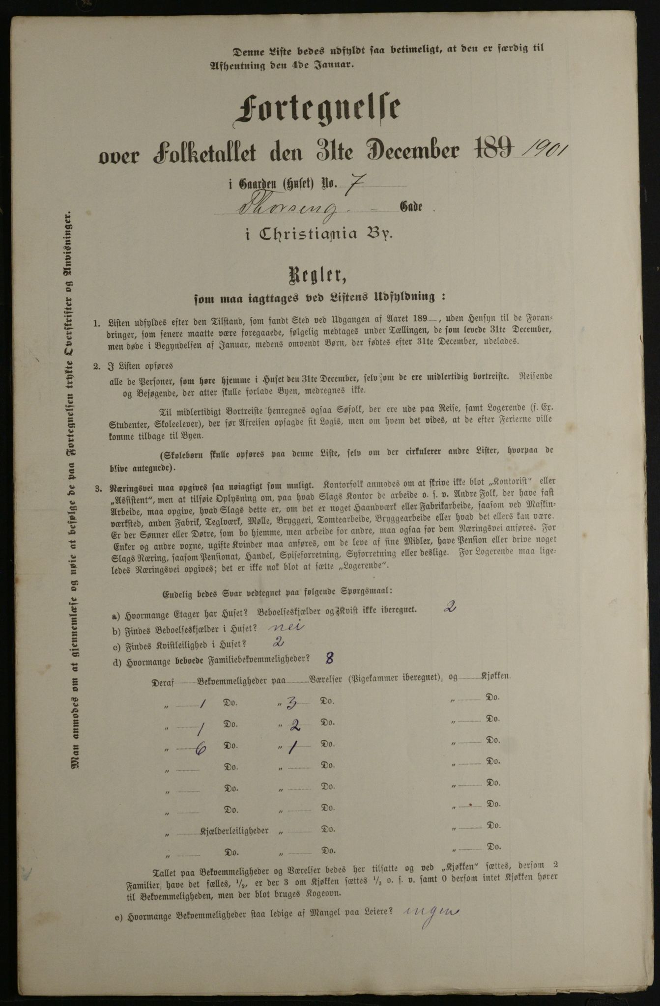 OBA, Municipal Census 1901 for Kristiania, 1901, p. 16793