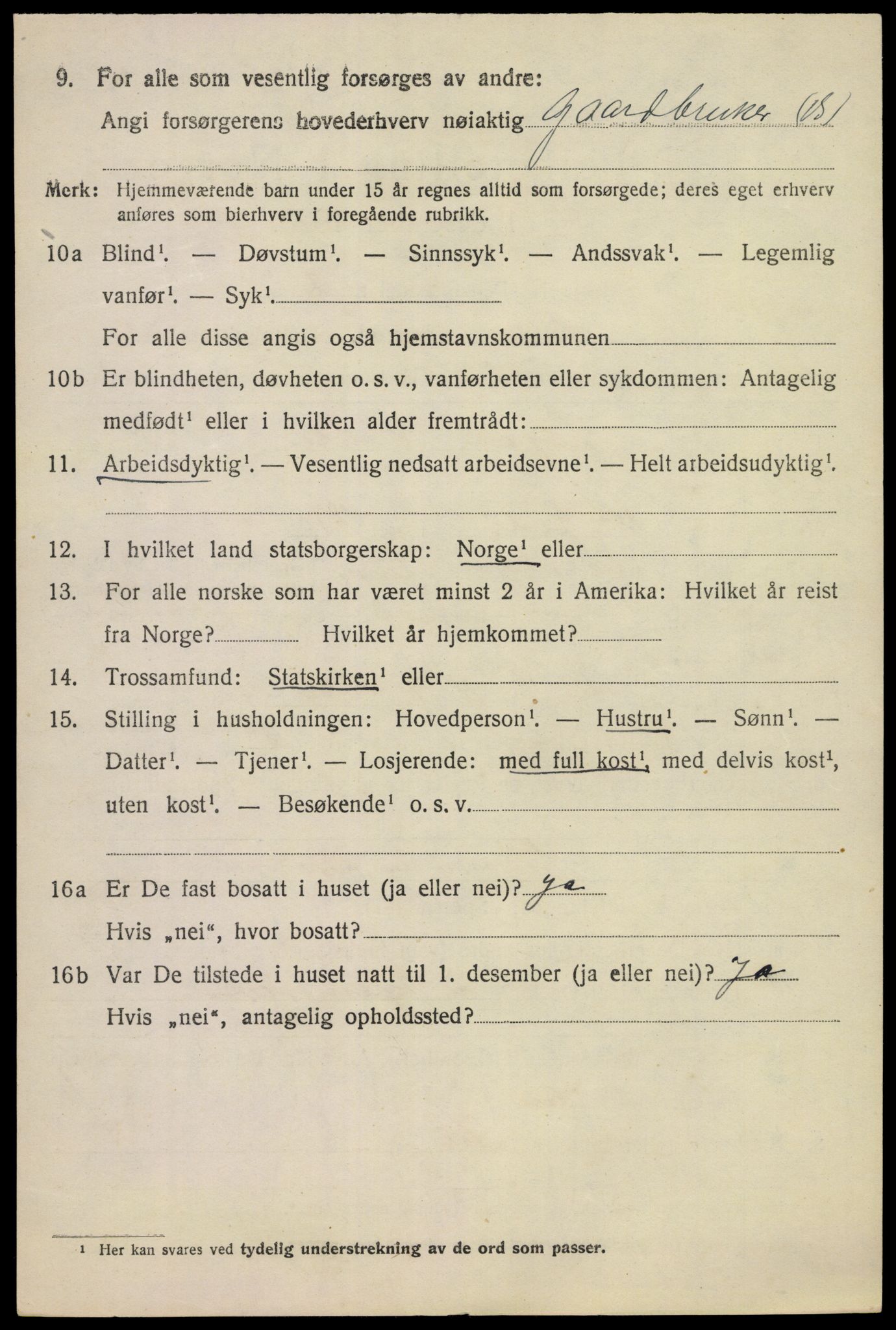 SAKO, 1920 census for Tinn, 1920, p. 7953