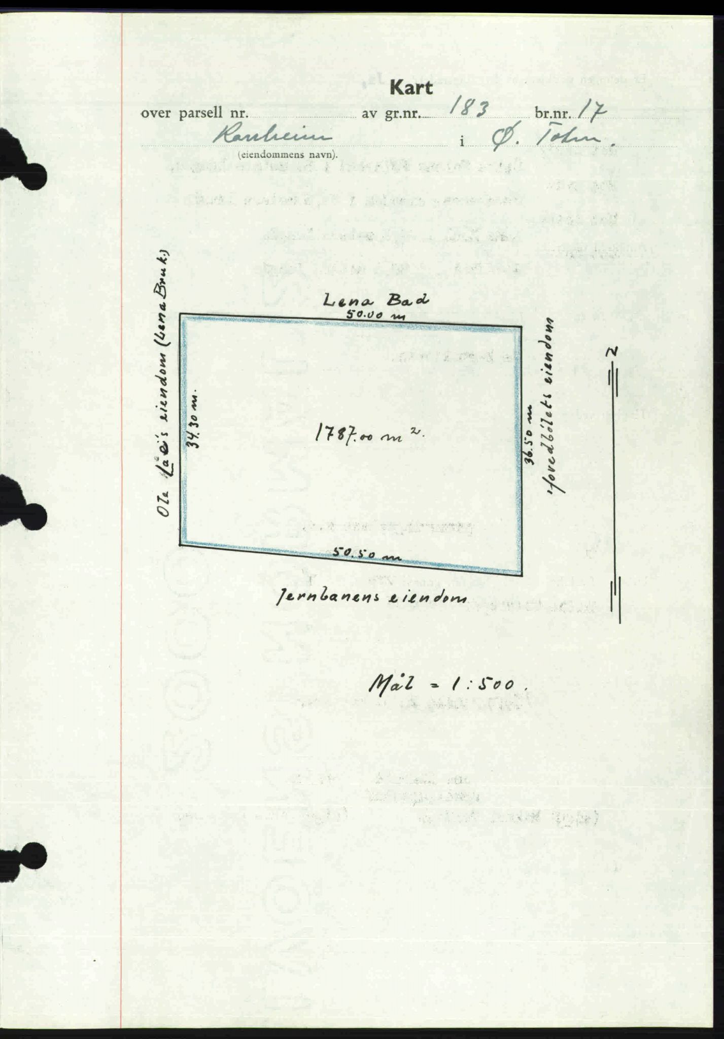 Toten tingrett, SAH/TING-006/H/Hb/Hbc/L0008: Mortgage book no. Hbc-08, 1941-1941, Diary no: : 357/1941