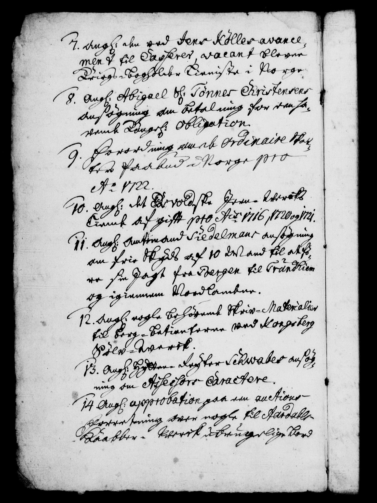 Rentekammeret, Kammerkanselliet, RA/EA-3111/G/Gf/Gfb/L0001: Register til norske relasjons- og resolusjonsprotokoller (merket RK 52.96), 1720-1749, p. 264