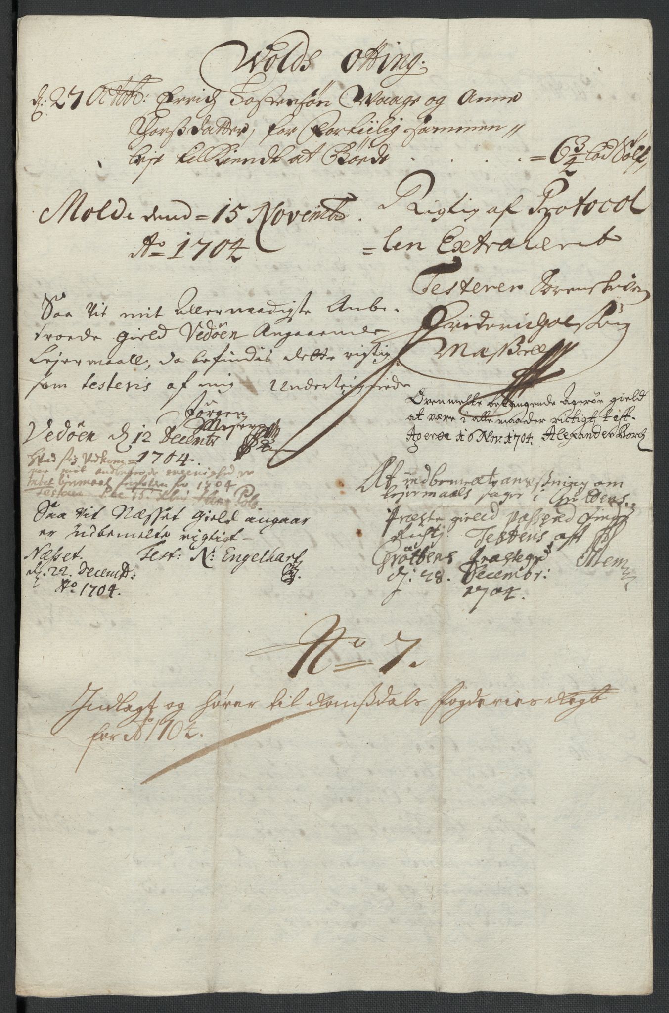 Rentekammeret inntil 1814, Reviderte regnskaper, Fogderegnskap, RA/EA-4092/R55/L3656: Fogderegnskap Romsdal, 1703-1705, p. 242