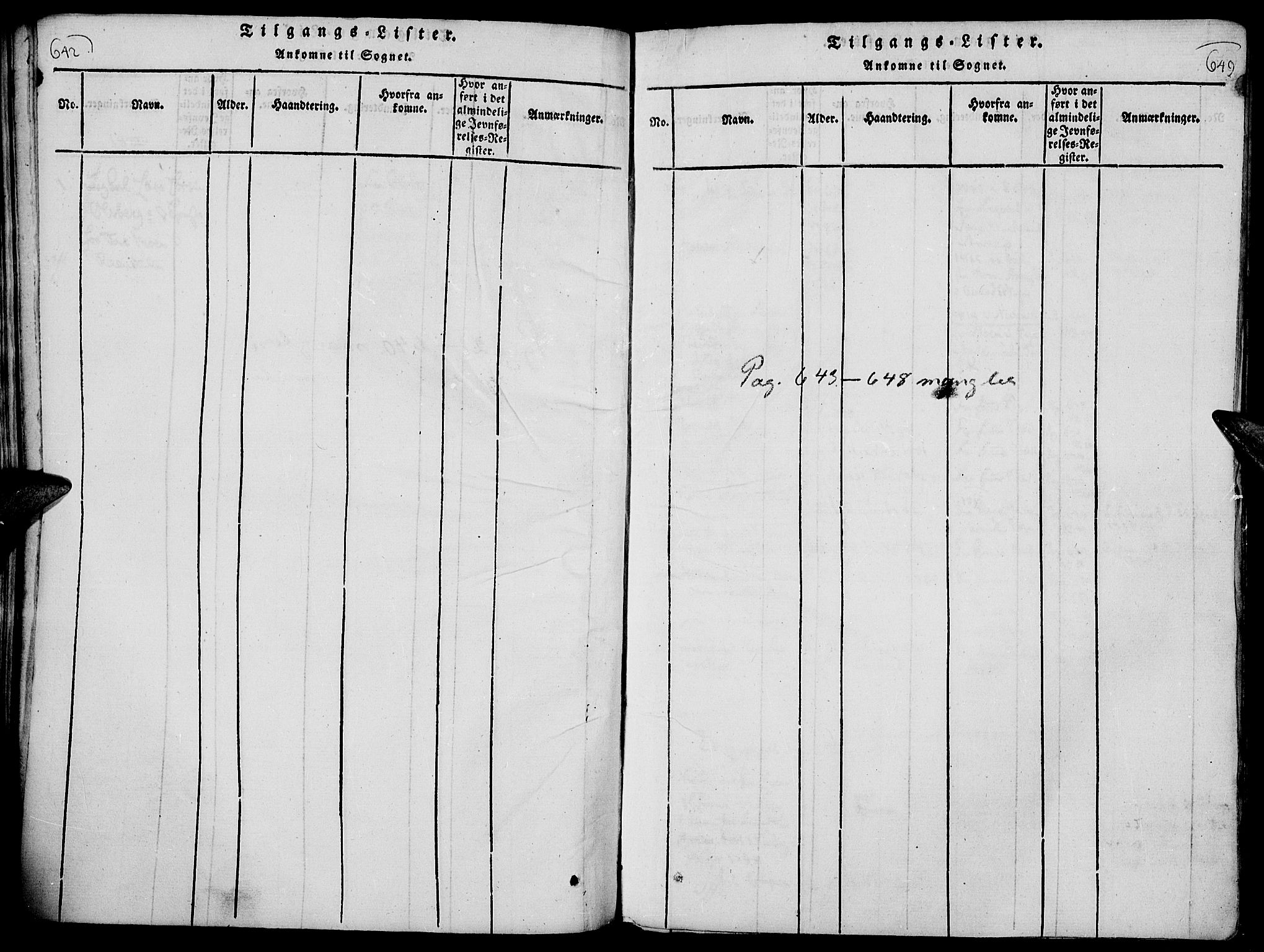 Rendalen prestekontor, AV/SAH-PREST-054/H/Ha/Haa/L0003: Parish register (official) no. 3, 1815-1829, p. 642-643