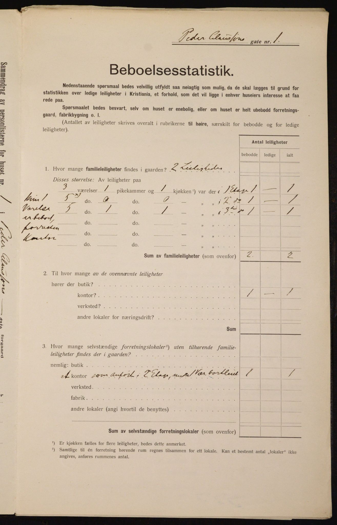 OBA, Municipal Census 1912 for Kristiania, 1912, p. 79343