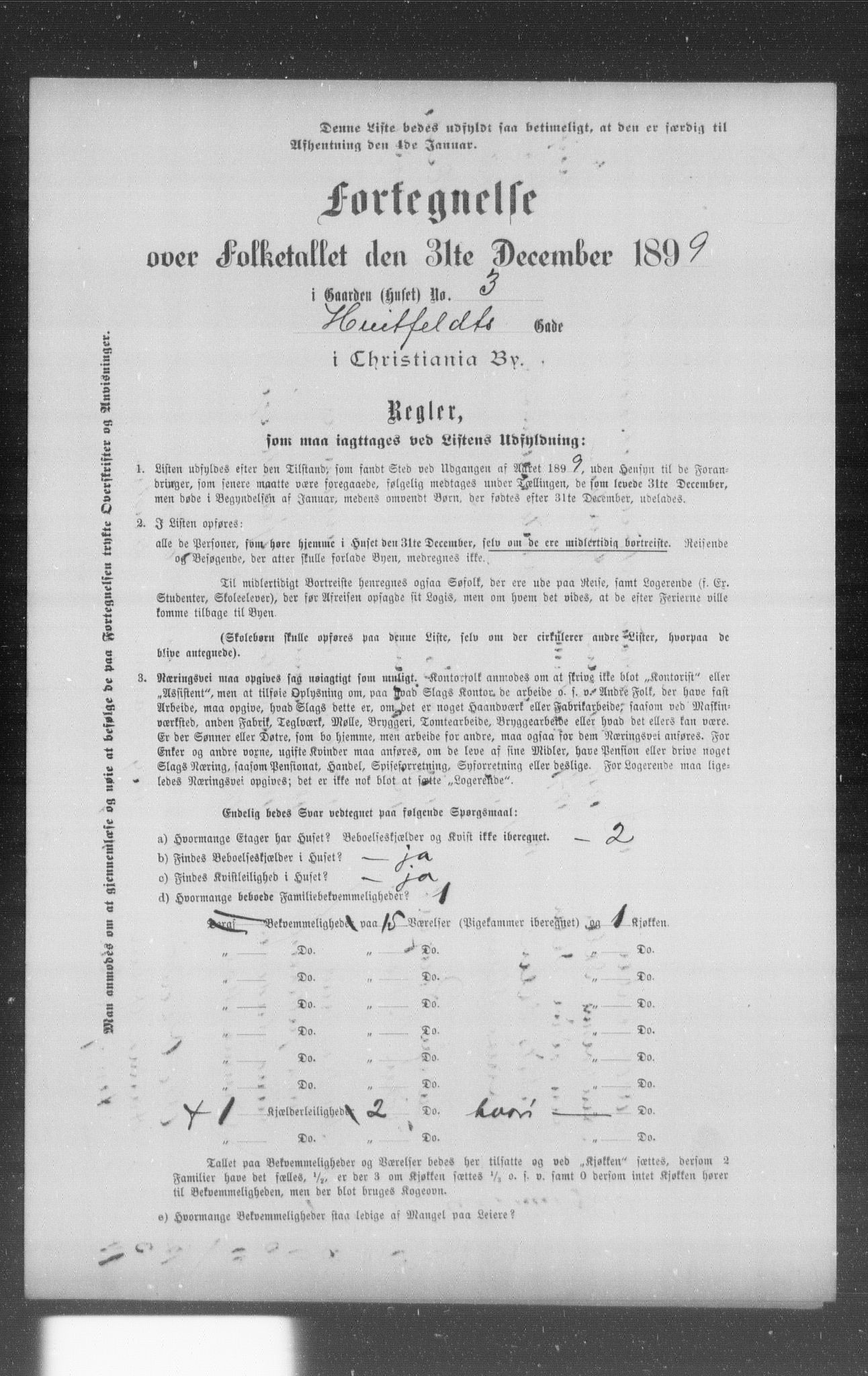 OBA, Municipal Census 1899 for Kristiania, 1899, p. 5441