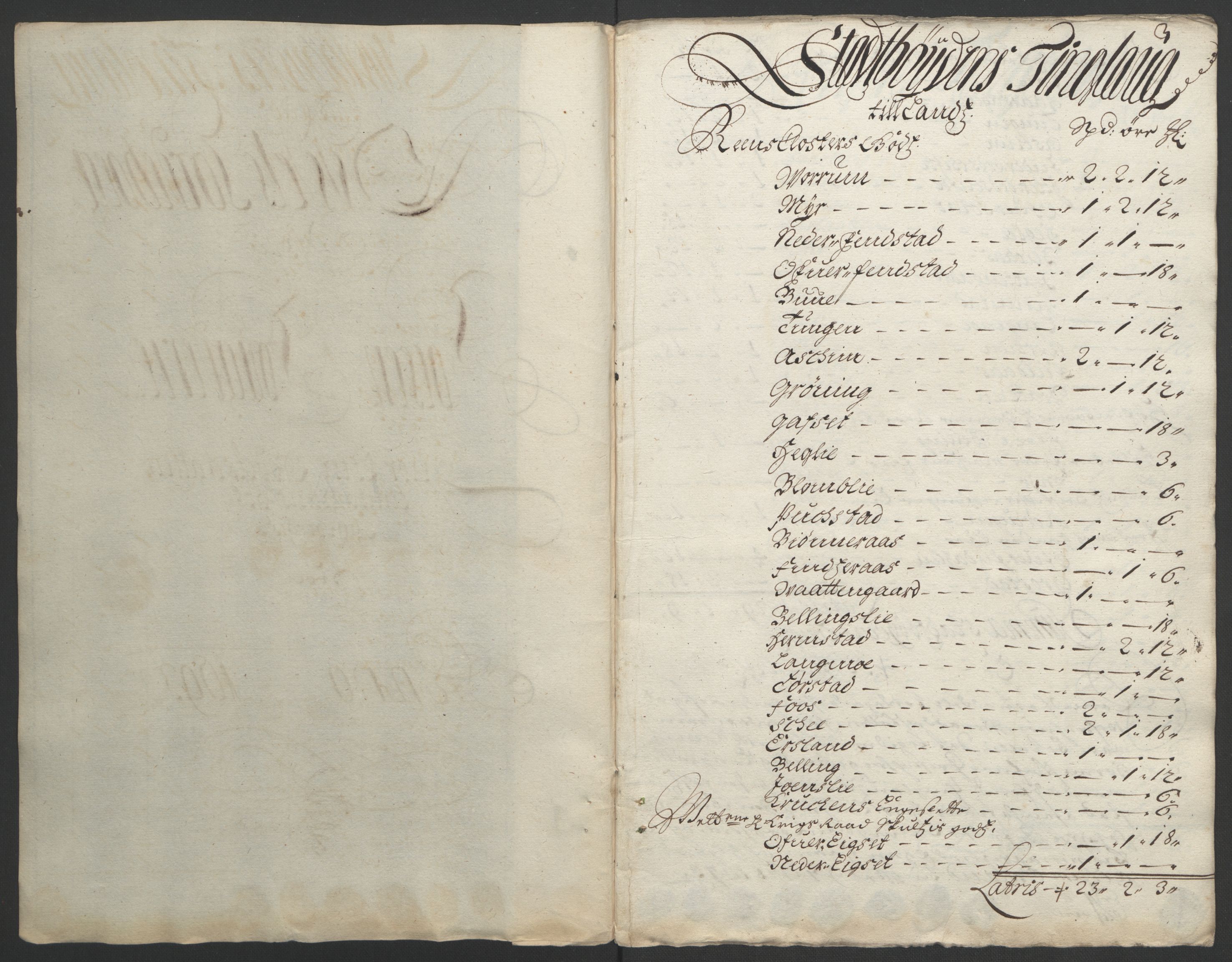 Rentekammeret inntil 1814, Reviderte regnskaper, Fogderegnskap, RA/EA-4092/R57/L3849: Fogderegnskap Fosen, 1692-1693, p. 456